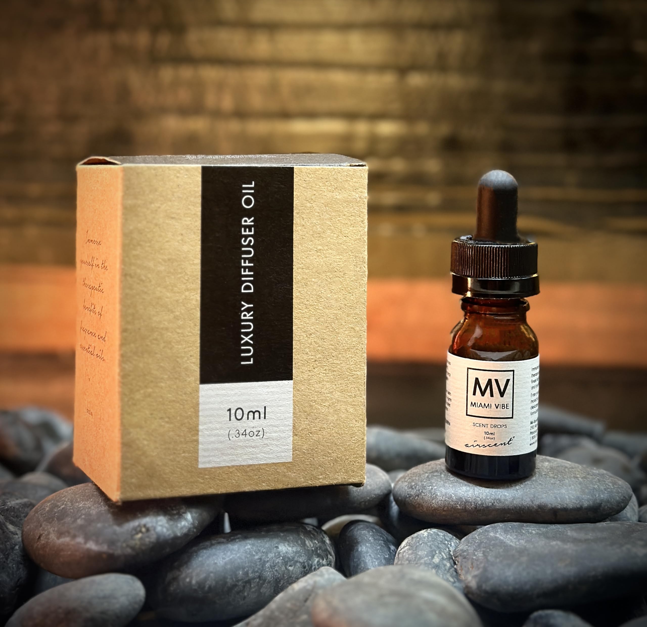 Miami Vibe Diffuser Oil - Air-Scent Fragrance for Aroma Oil Diffusers - 10 Milliliter (.34 fl oz) Bottle Air-Scent