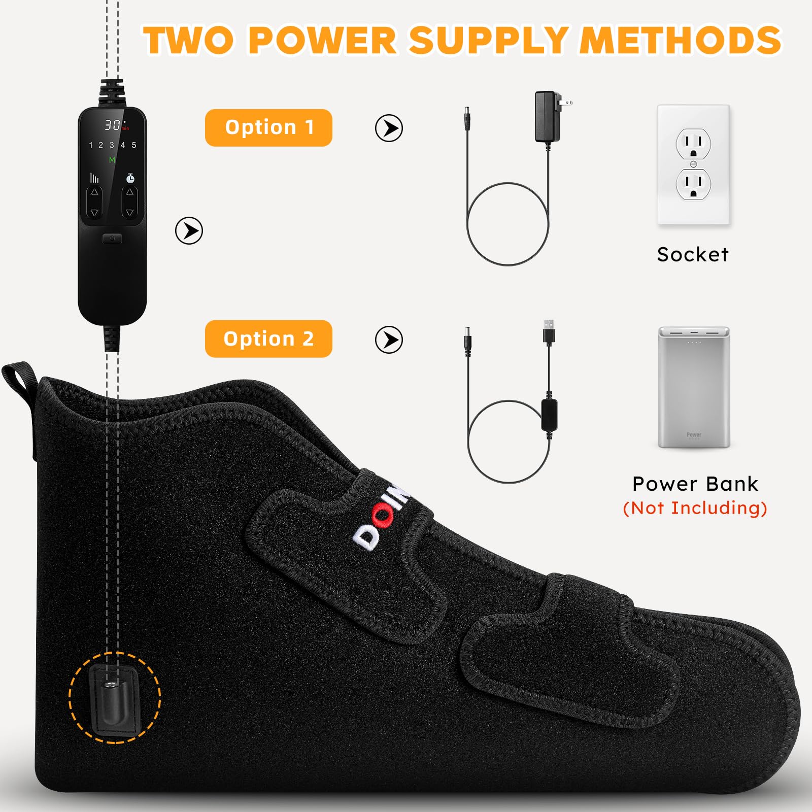 Doinart Red Light & Infrared Therapy for Feet—Infrared Light Therapy Feet for Neuropathy Shoe Wraps Toes Doinart