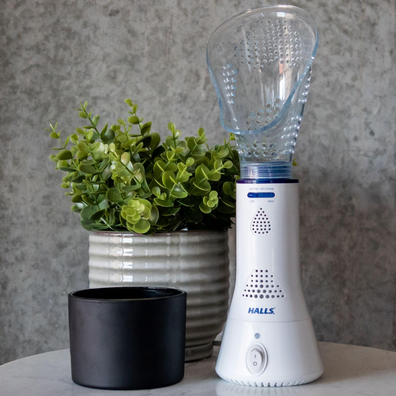 Crane x HALLS Corded Personal Steam Inhaler for Sinus, Congestion, Cough, & Cold Relief Crane