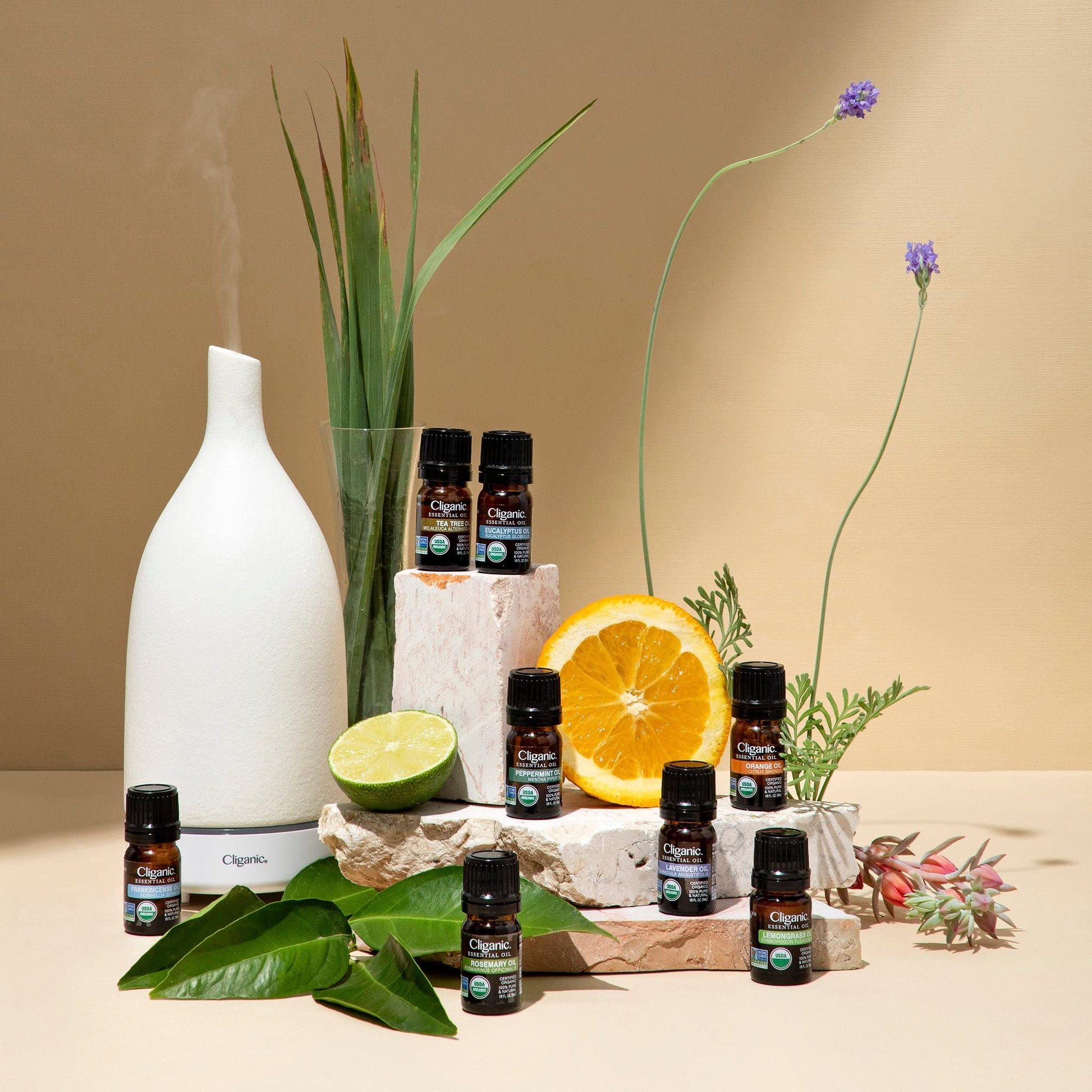 Cliganic Organic Peppermint Essential Oil - 100% Pure Natural for Aromatherapy Diffuser Cliganic