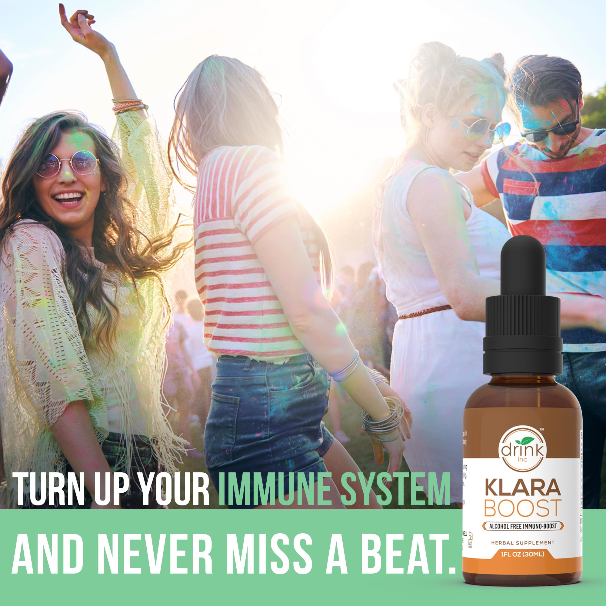 Drink Inc Klara Boost Alcohol Free Immuno-Boost | 30ML Herbal Supplement Drink Inc