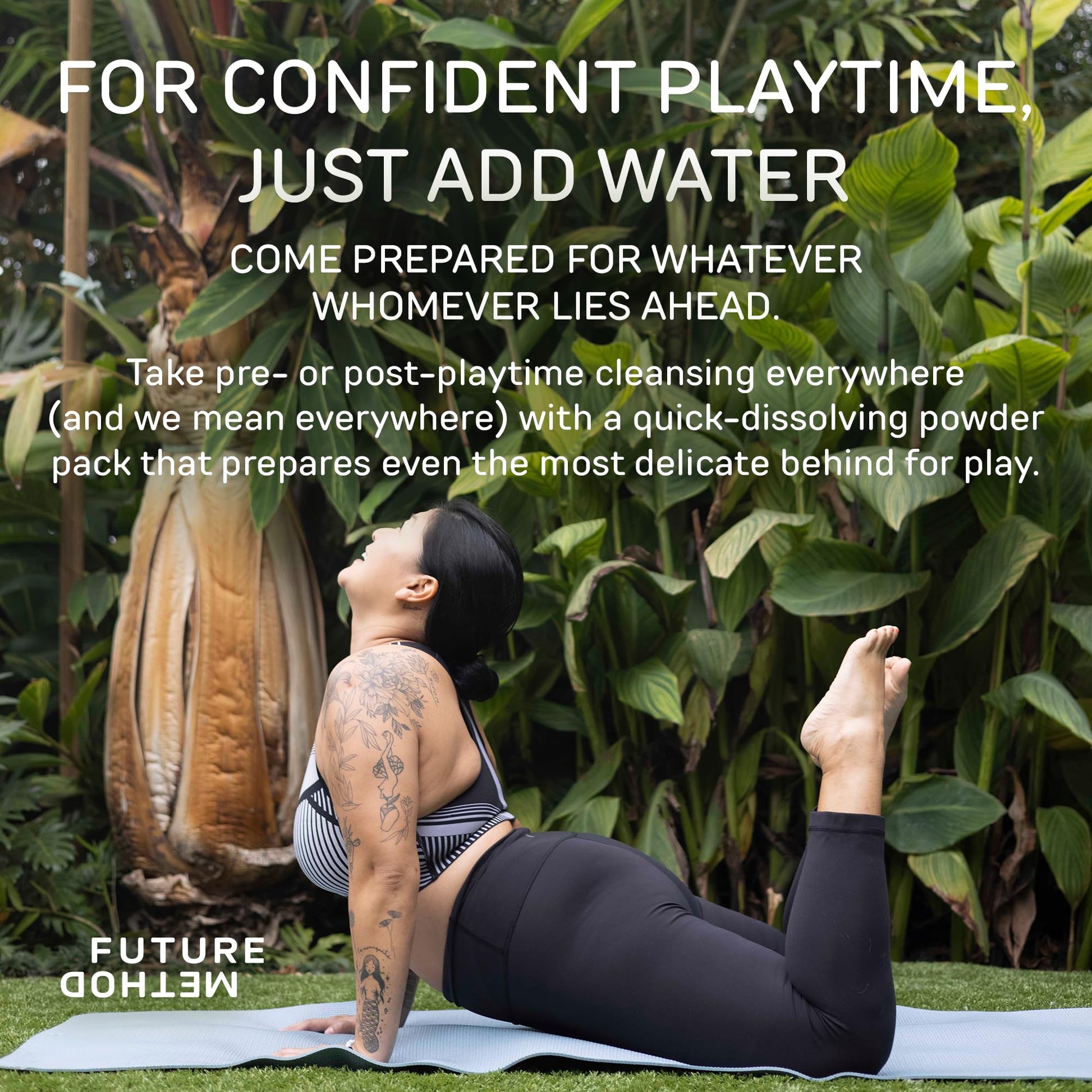 Anal Douche Powder 10 Packs with Reuseable Beaker - pH Balanced & Soothing Anal Flush Cleanser FUTURE METHOD