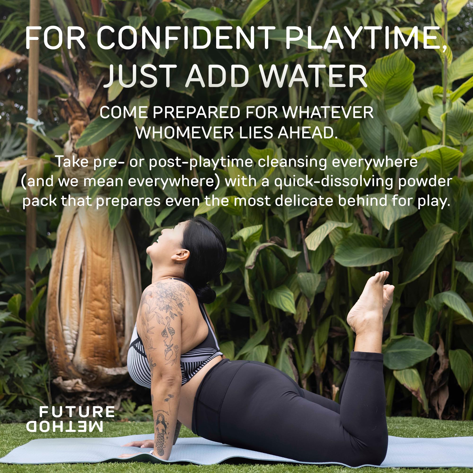 Anal Douche Powder 10 Packs with Reuseable Beaker - pH Balanced & Soothing Anal Flush Cleanser FUTURE METHOD