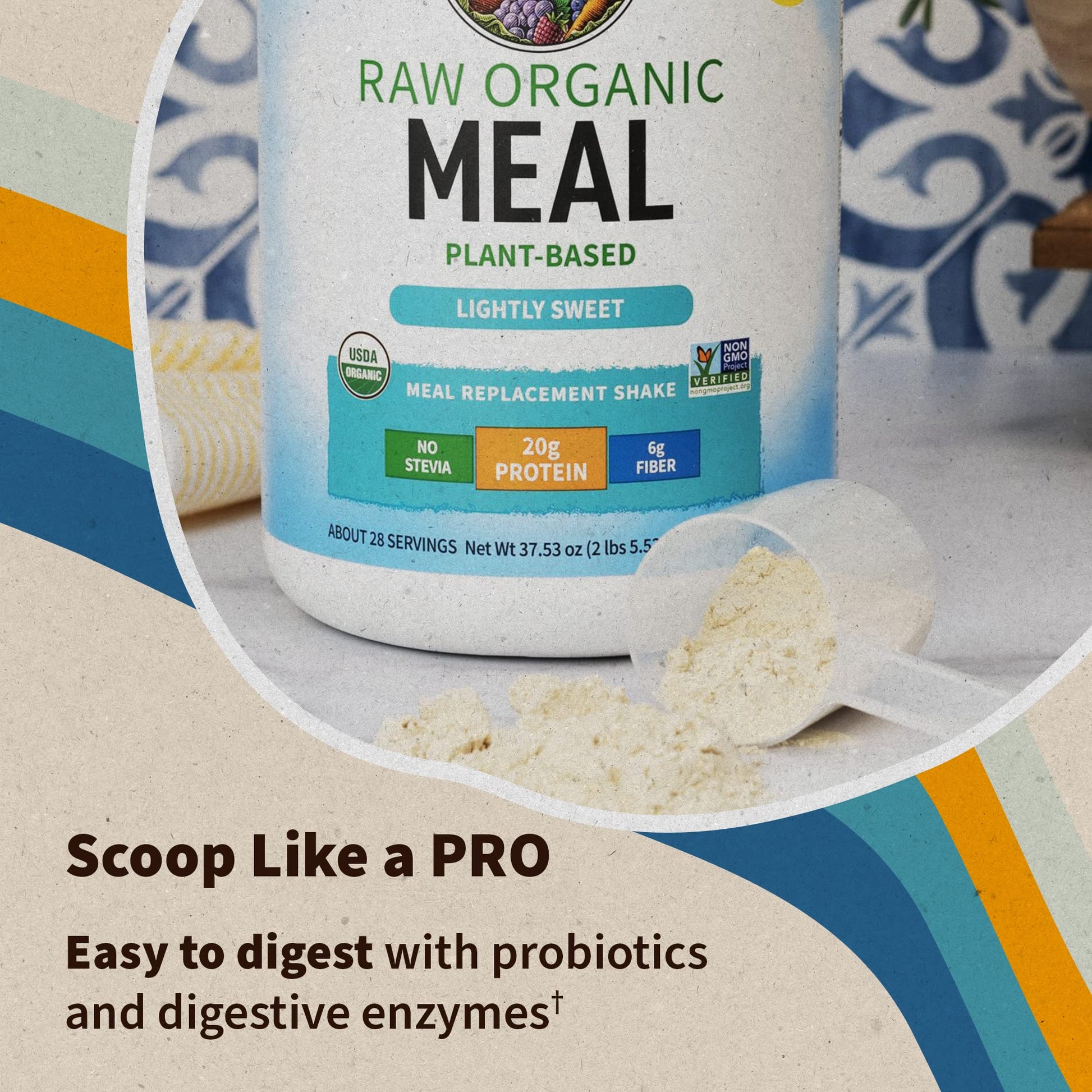 Garden of Life Vegan Protein Powder - Raw Organic Meal Replacement Shakes