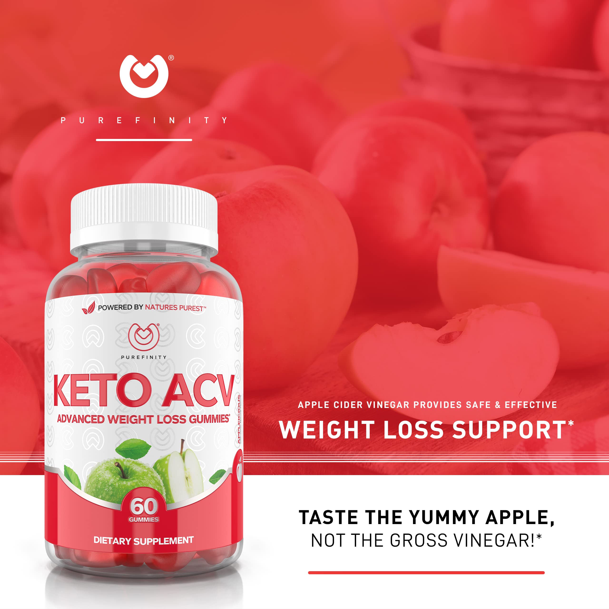 PUREFINITY Keto ACV Gummies to Support Weight Loss and Detox - True Form Keto ACV PUREFINITY