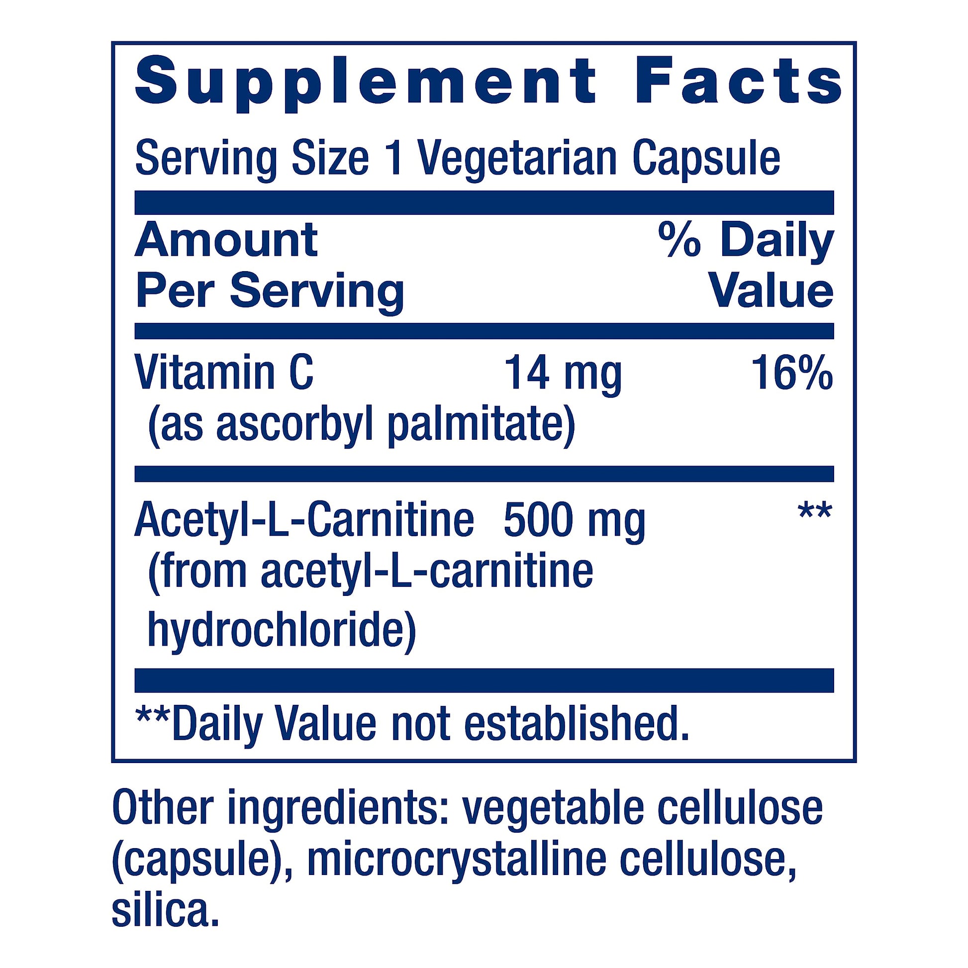 Life Extension Acetyl-L-Carnitine, Acetyl-L-Carnitine, vitamin C, Brain, mood & nerve health Life Extension