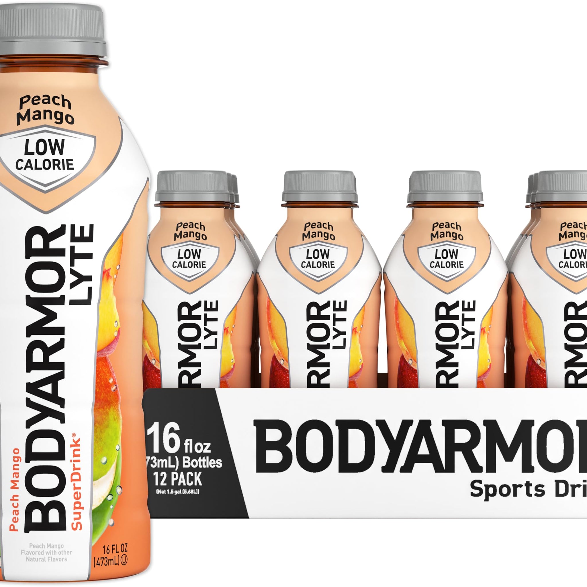 BODYARMOR LYTE Sports Drink Low-Calorie Sports Beverage, Peach Mango, Coconut
