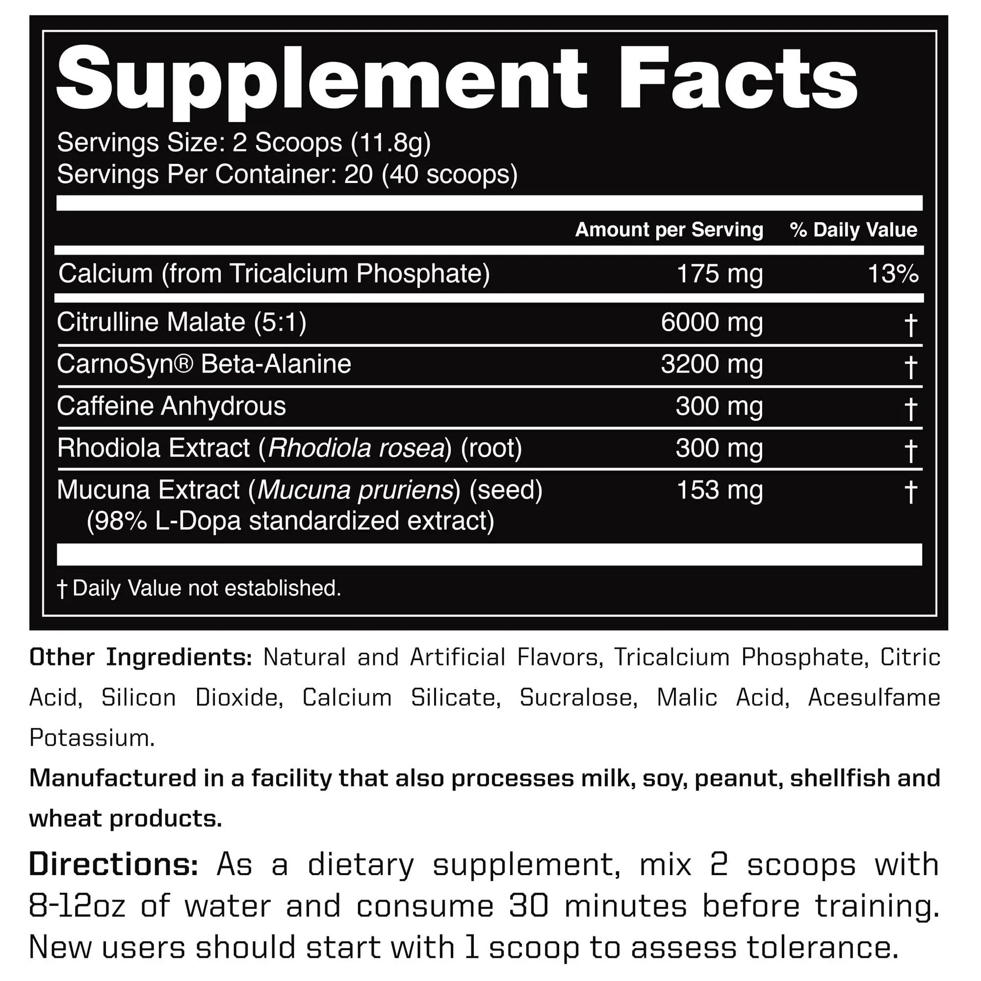 Outwork Nutrition Pre-Workout Supplement with Nootropics - Energy & Mental Focus Outwork Nutrition