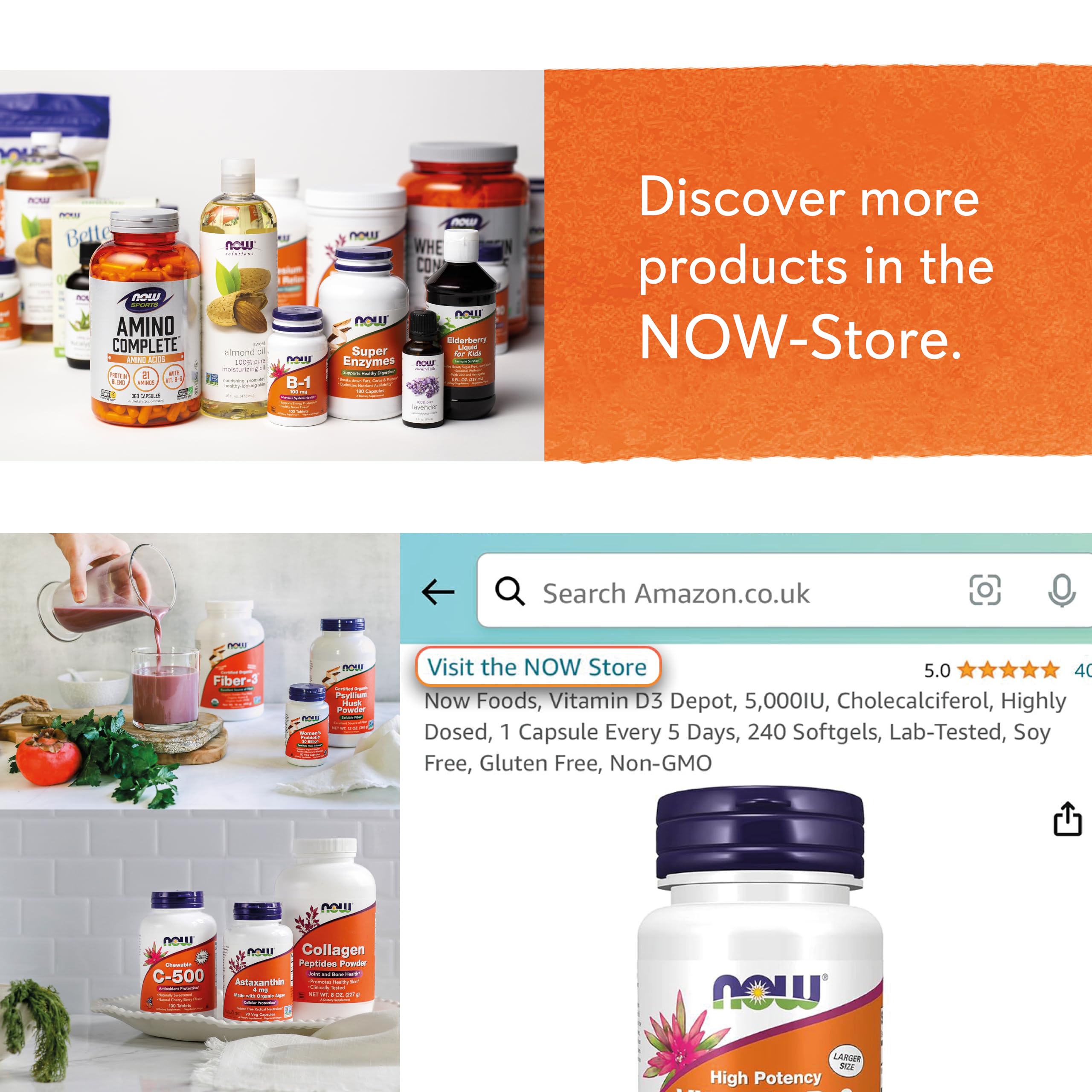 Now Foods, BioCell Collagen, Hydrolysed Collagen Type II, 120 Capsules, Gluten NOW