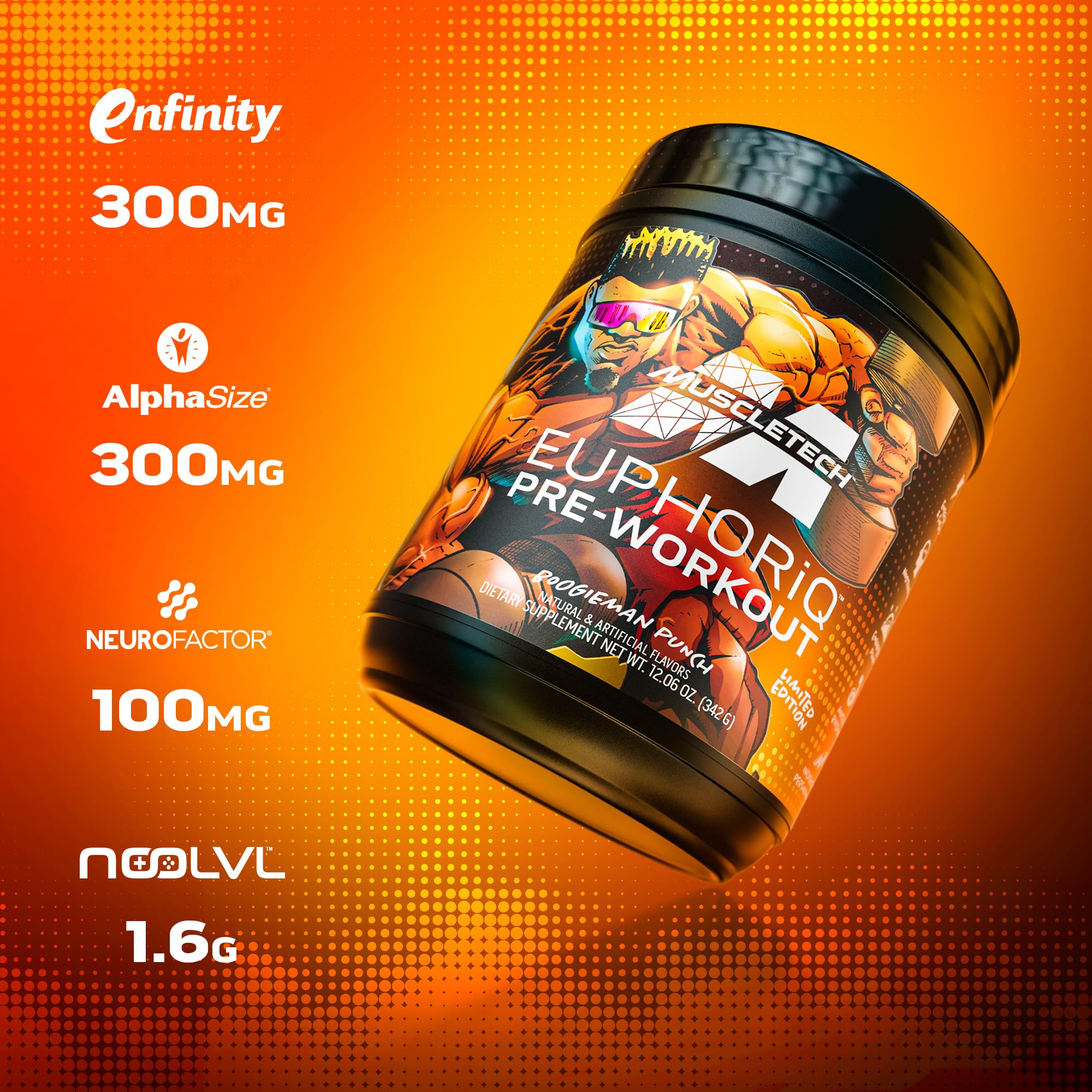 MuscleTech Pre Workout Powder EuphoriQ PreWorkout Smart Pre Workout Powder MuscleTech