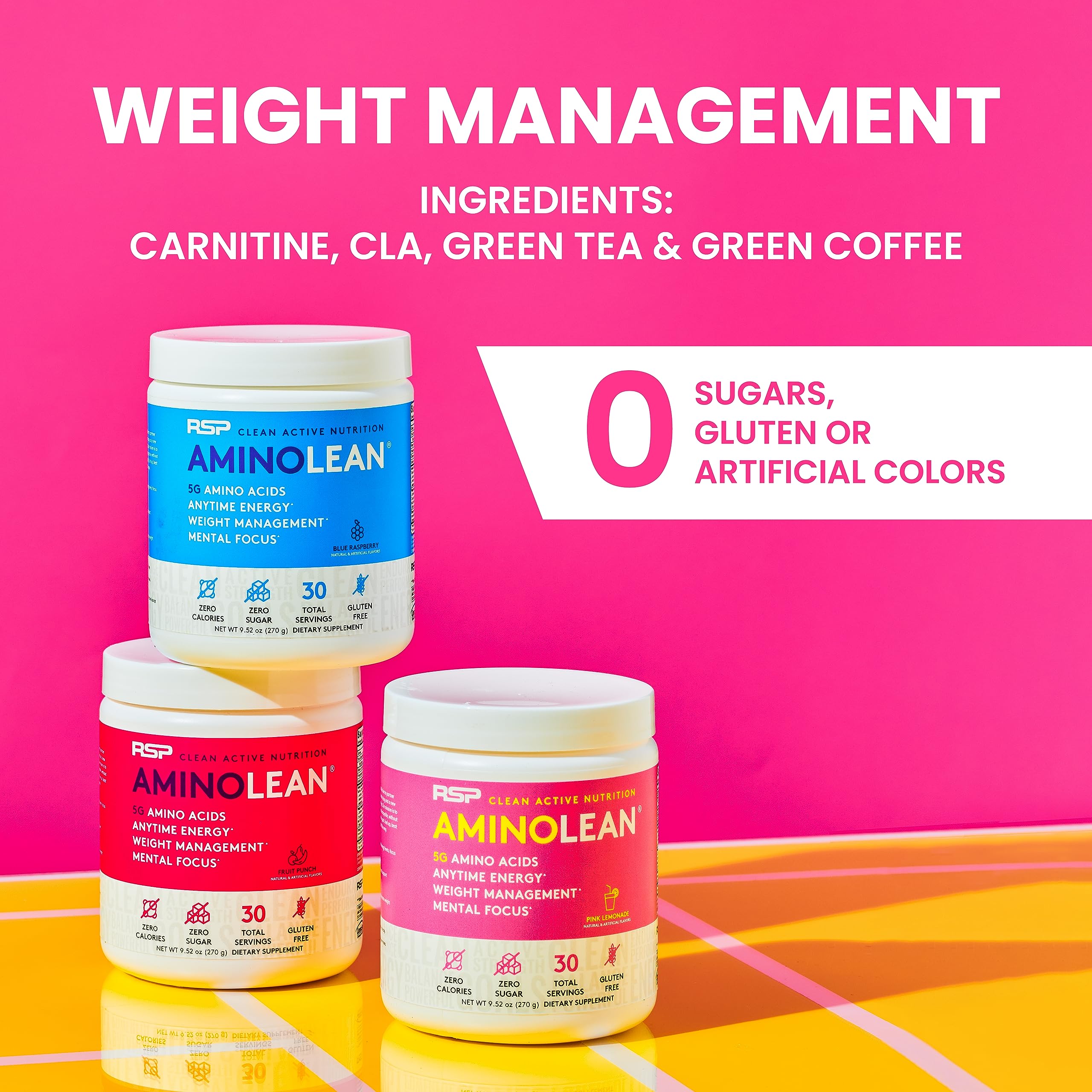 RSP NUTRITION AminoLean Pre Workout Powder, Amino Energy & Weight Management RSP NUTRITION