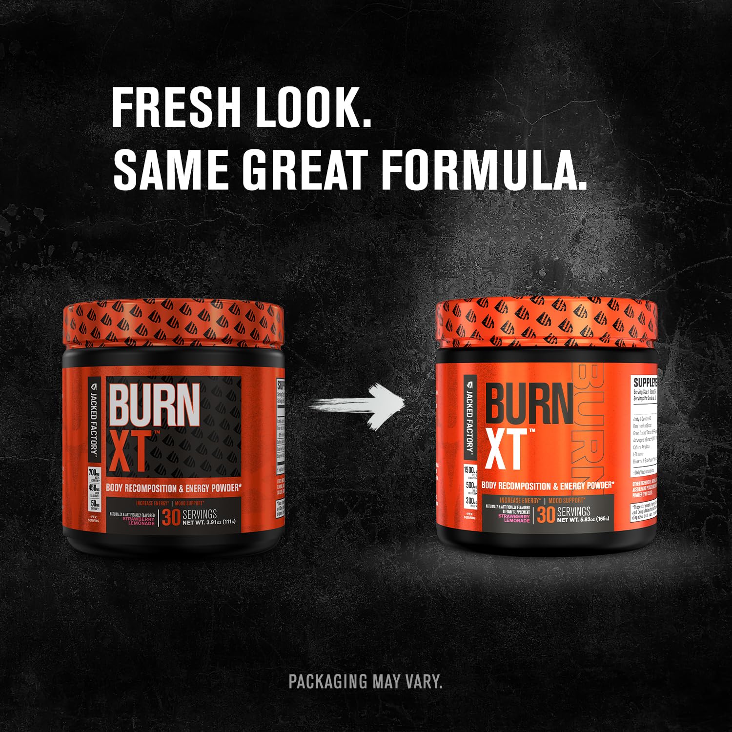 Jacked Factory Burn-XT Powder for Men & Women - Improve Focus & Increase Energy Jacked Factory