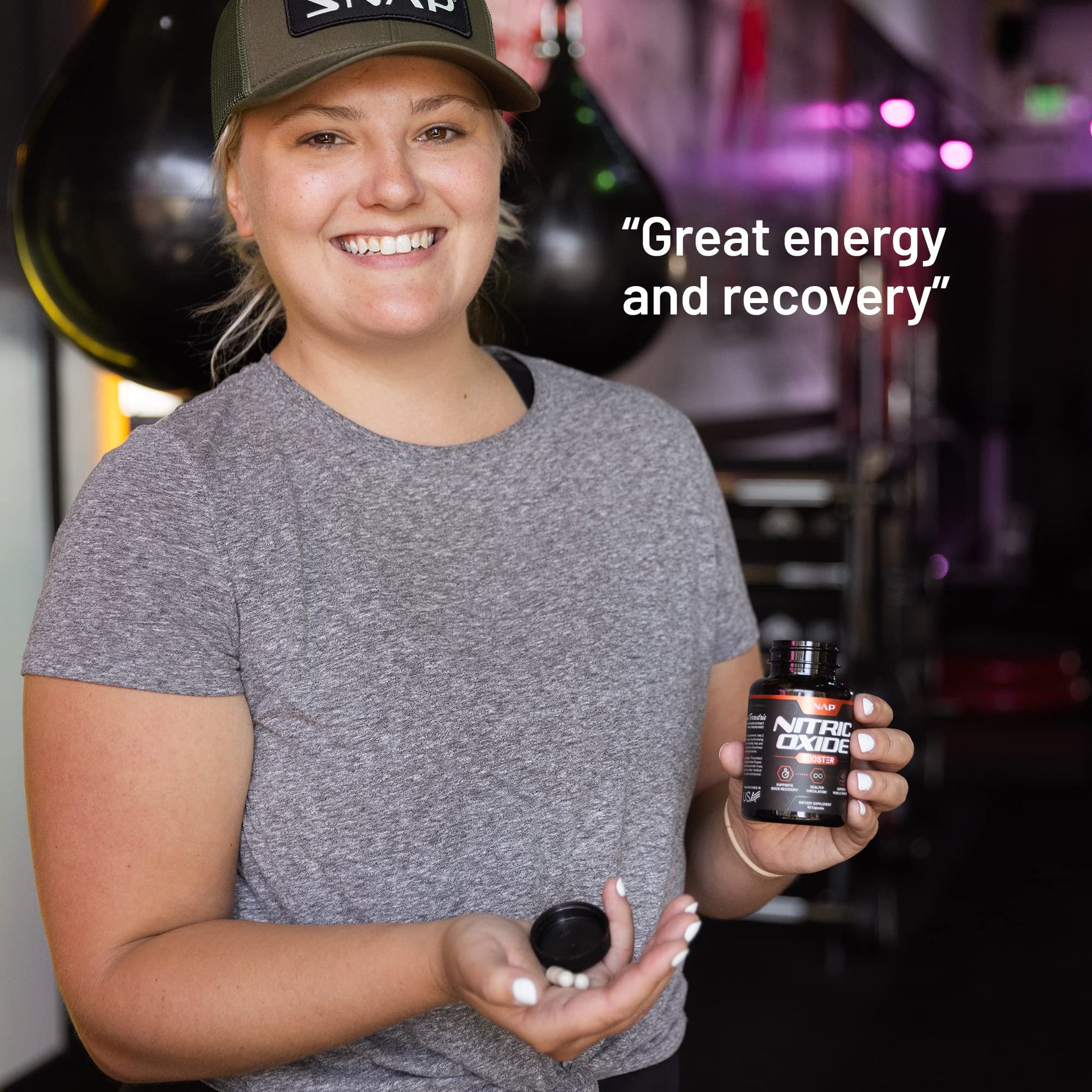 Snap Supplements Nitric Oxide Booster, Performance Formula for Stamina & Endurance Snap Supplements