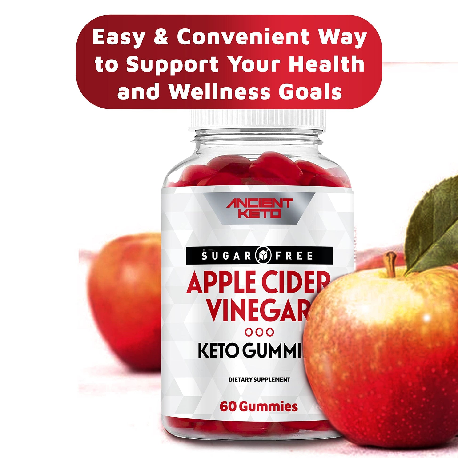 Ancient Keto Sugar Free Keto ACV Gummies, Apple Cider Vinegar Gummy Ancient Keto