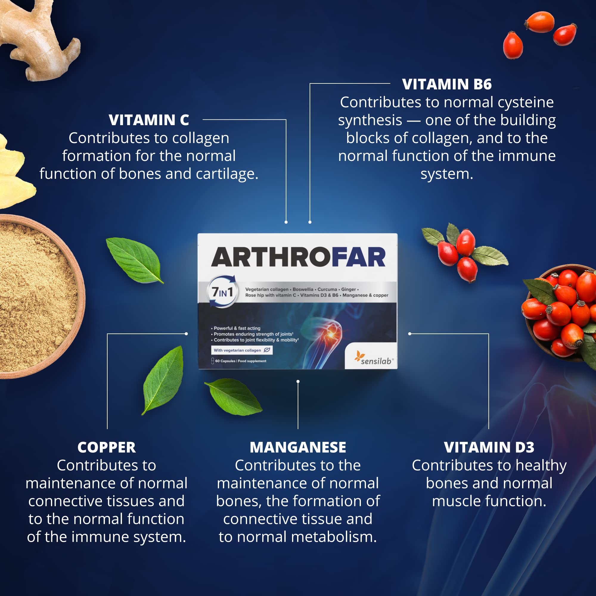 Boswellia Serrata Capsules | Sensilab ArthroFar | Joint Care Supplements Sensilab