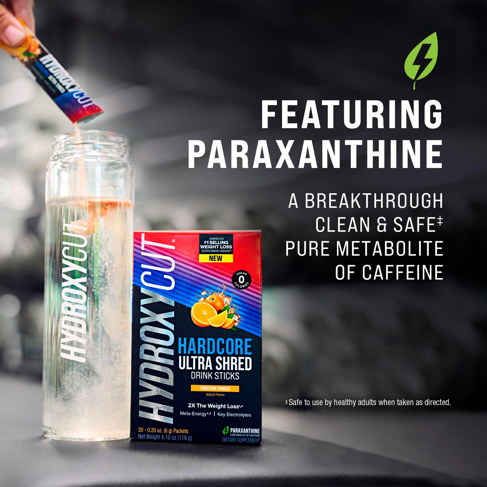 Hydroxycut Hardcore Ultra Shred Drink Sticks,Meta-Energy Drink Powder Metabolic Energy Hydroxycut