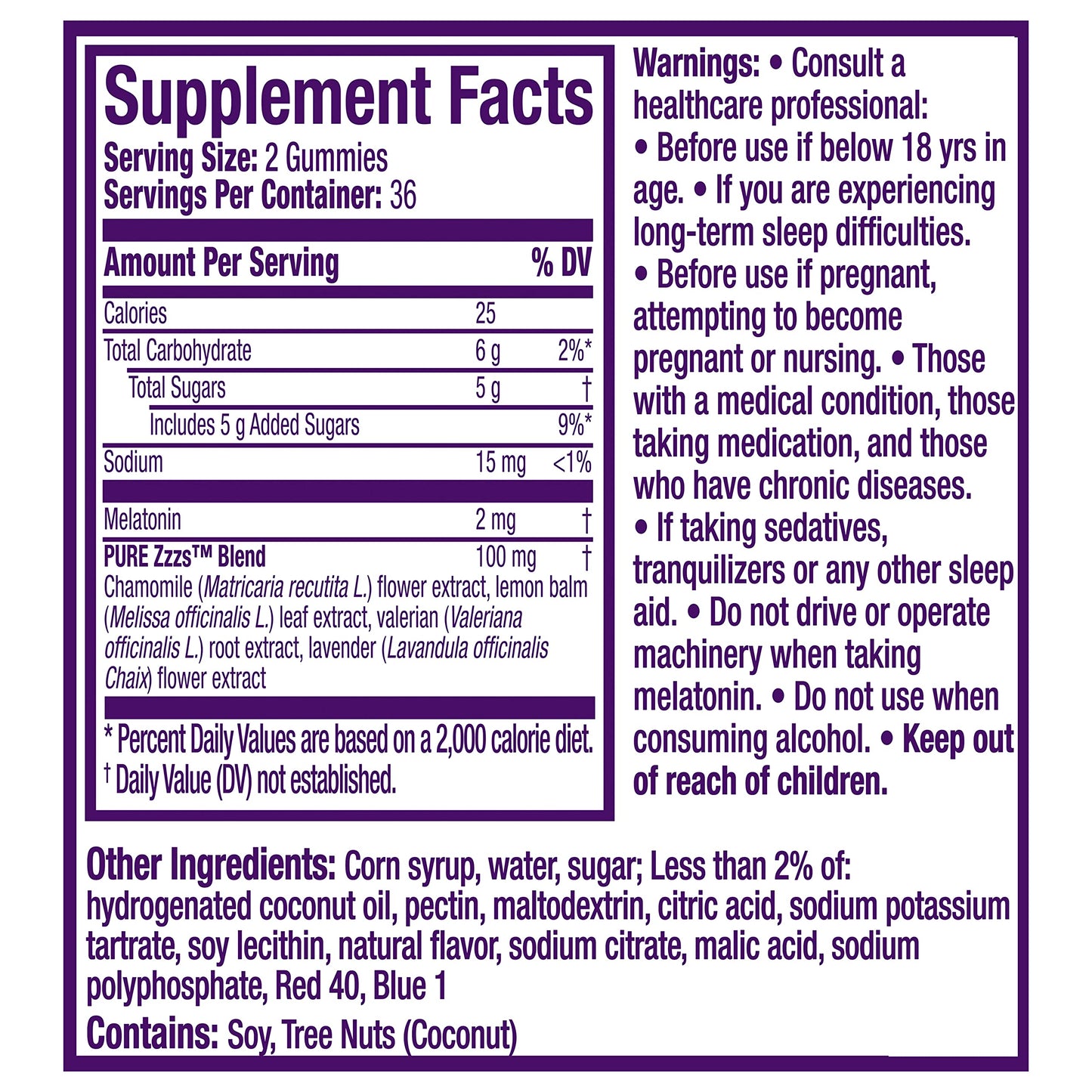 ZzzQuil PURE Zzzs Melatonin Sleep Aid Gummies, Helps You Fall Asleep