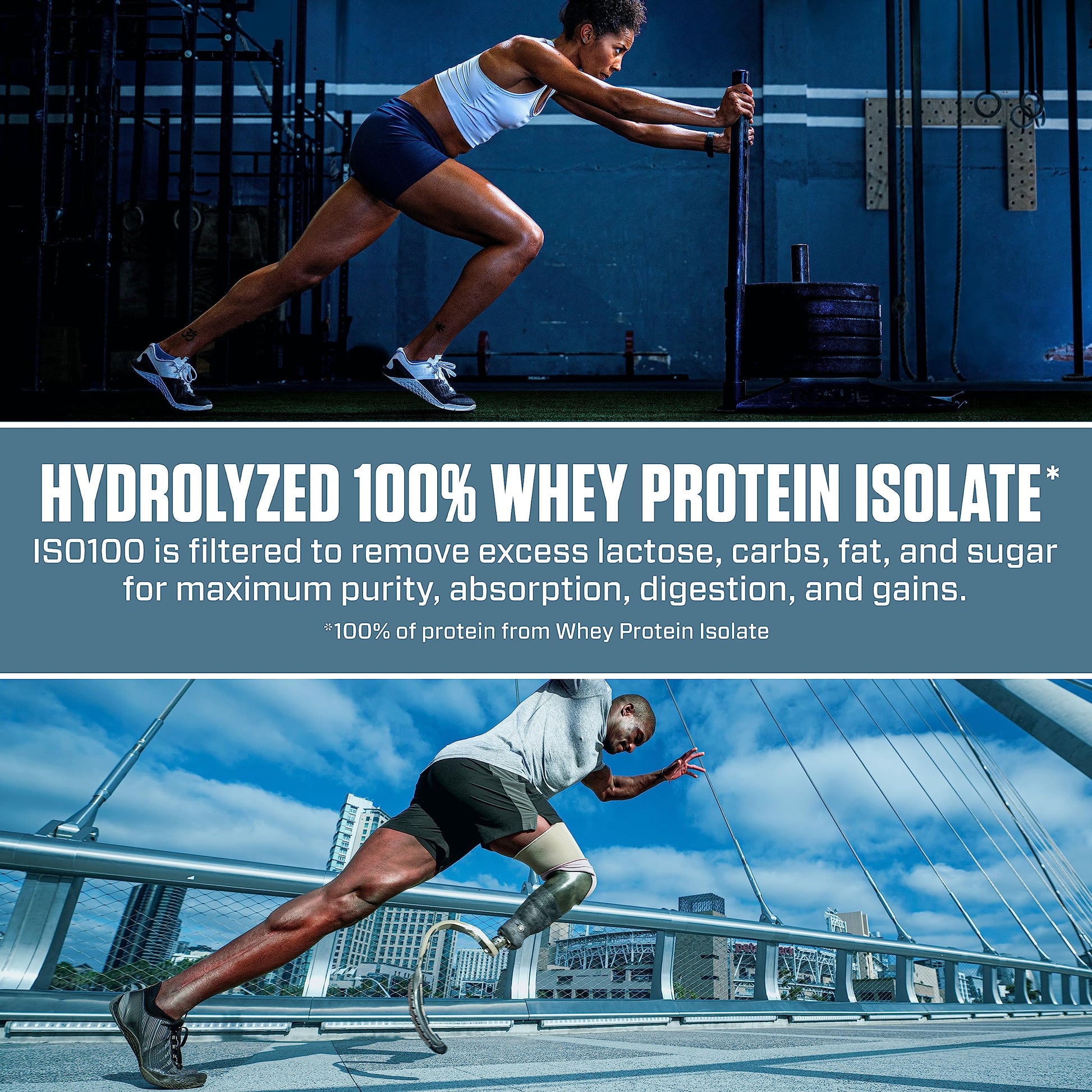 Dymatize ISO100 Hydrolyzed Protein Powder, 100% Whey Isolate, 25g of Protein, 5.5g Dymatize
