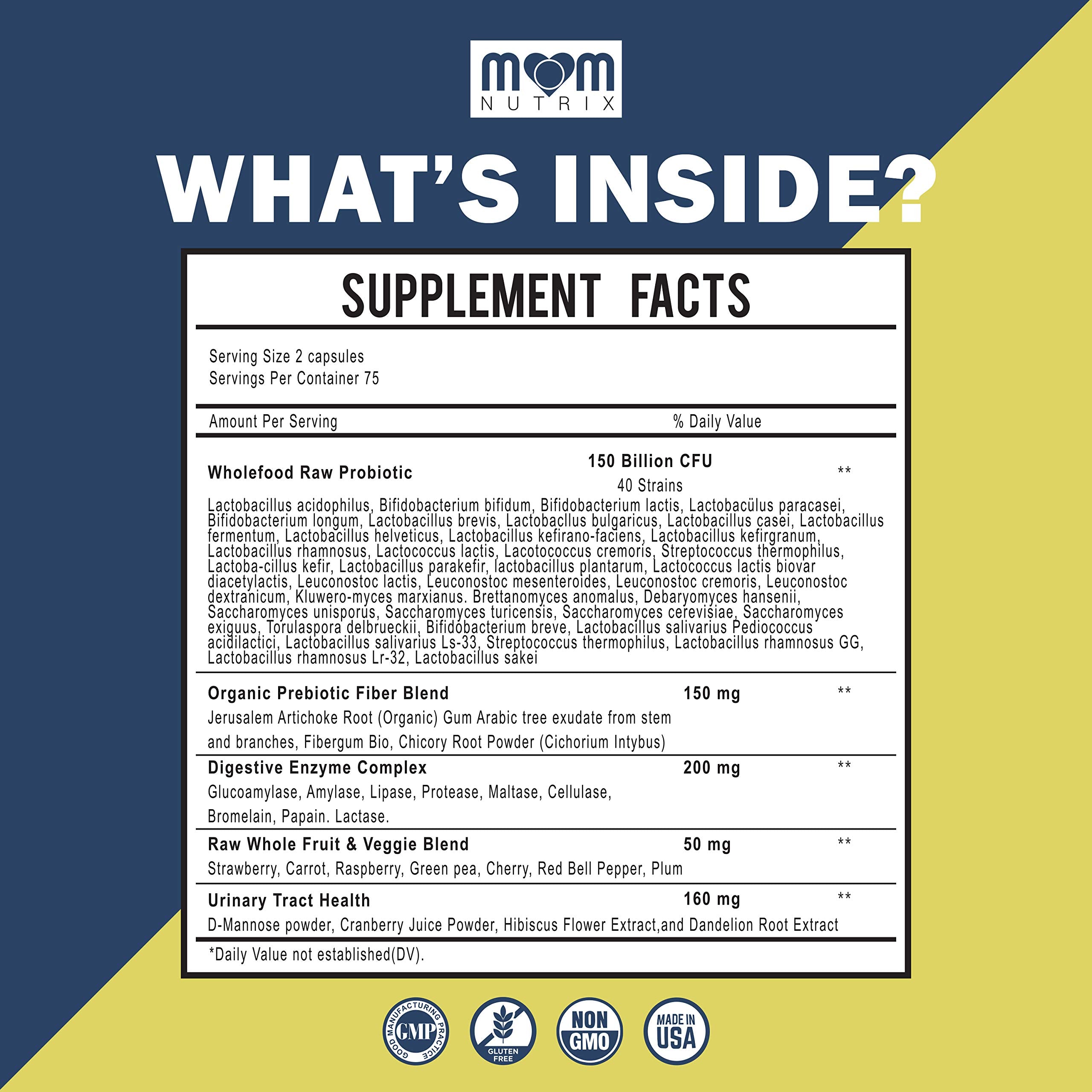 Probiotics 150 Billion CFU - 40 Strain Probiotics for Women, Probiotics for Men and Adults Dr. JOEL'S