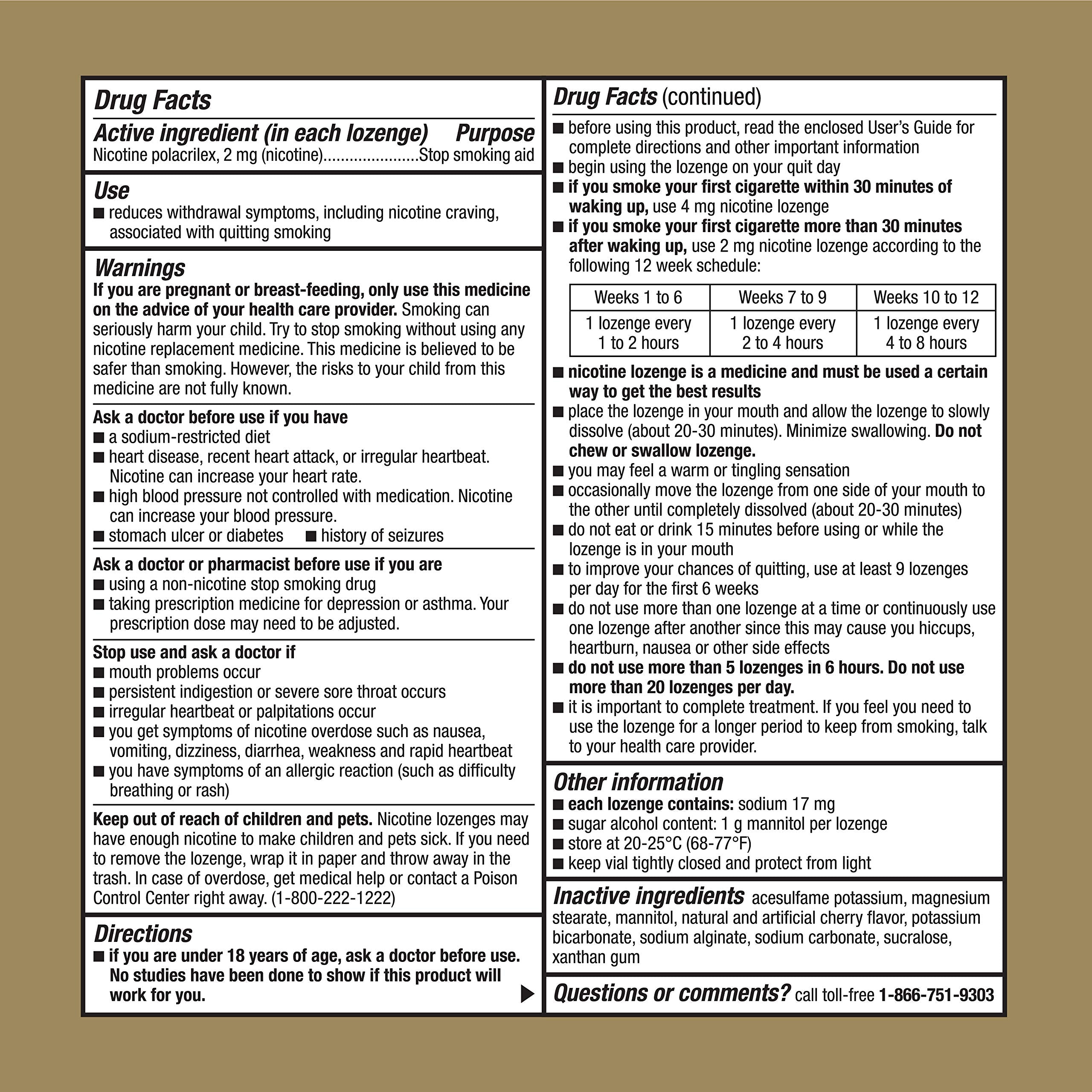 GoodSense Nicotine Polacrilex Lozenge, 2 mg (nicotine), Stop Smoking Aid GoodSense
