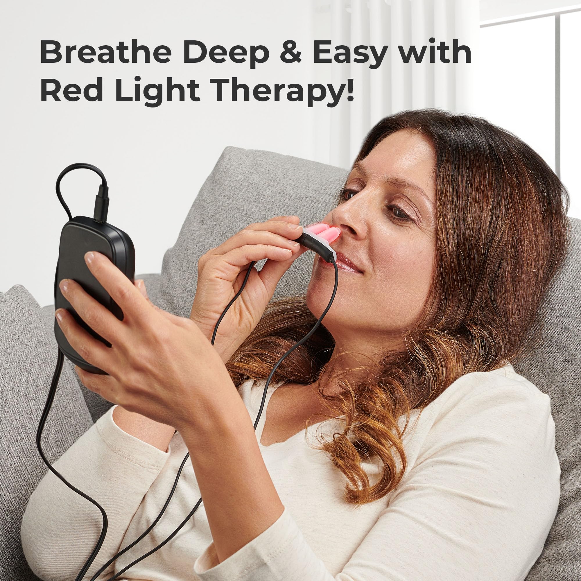 Lifepro Red Light Therapy Device for Nose & Ears - Portable Red and Near Infrared Light Therapy