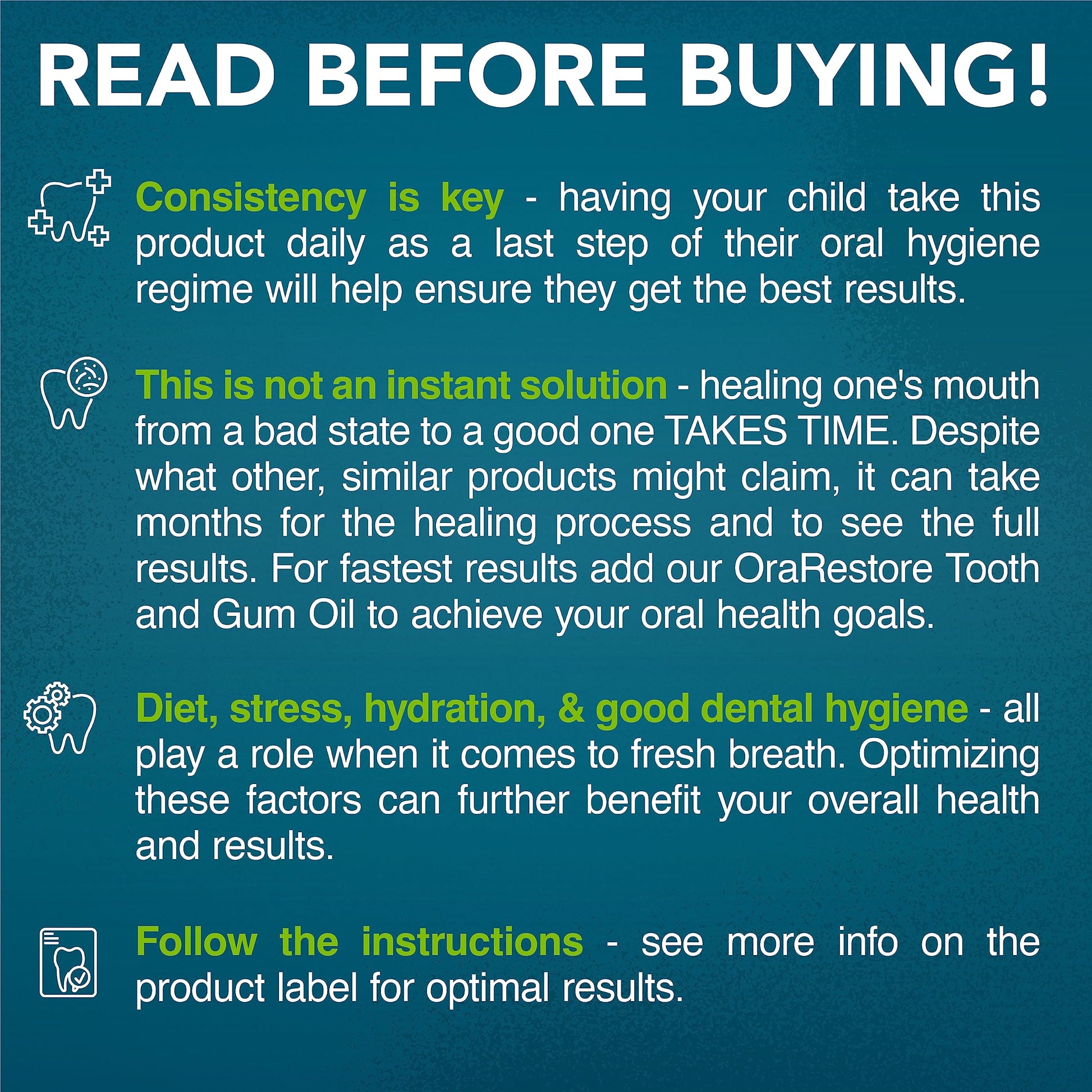 Oral Probiotics for Mouth Bad Breath Treatment for Adults: Dentist Formulated Advanced Great Oral Health