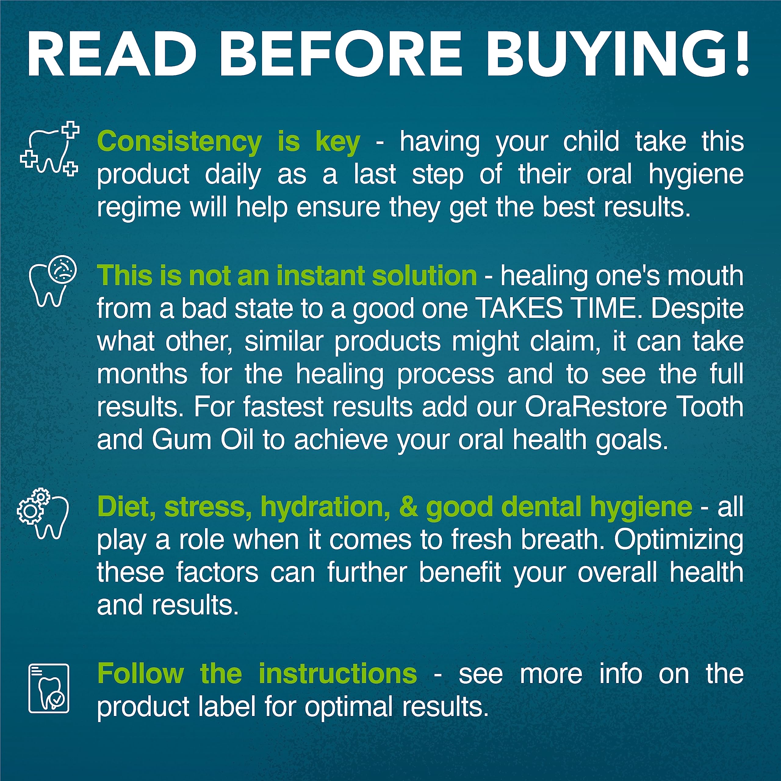 Oral Probiotics for Mouth Bad Breath Treatment for Adults: Dentist Formulated Advanced Great Oral Health