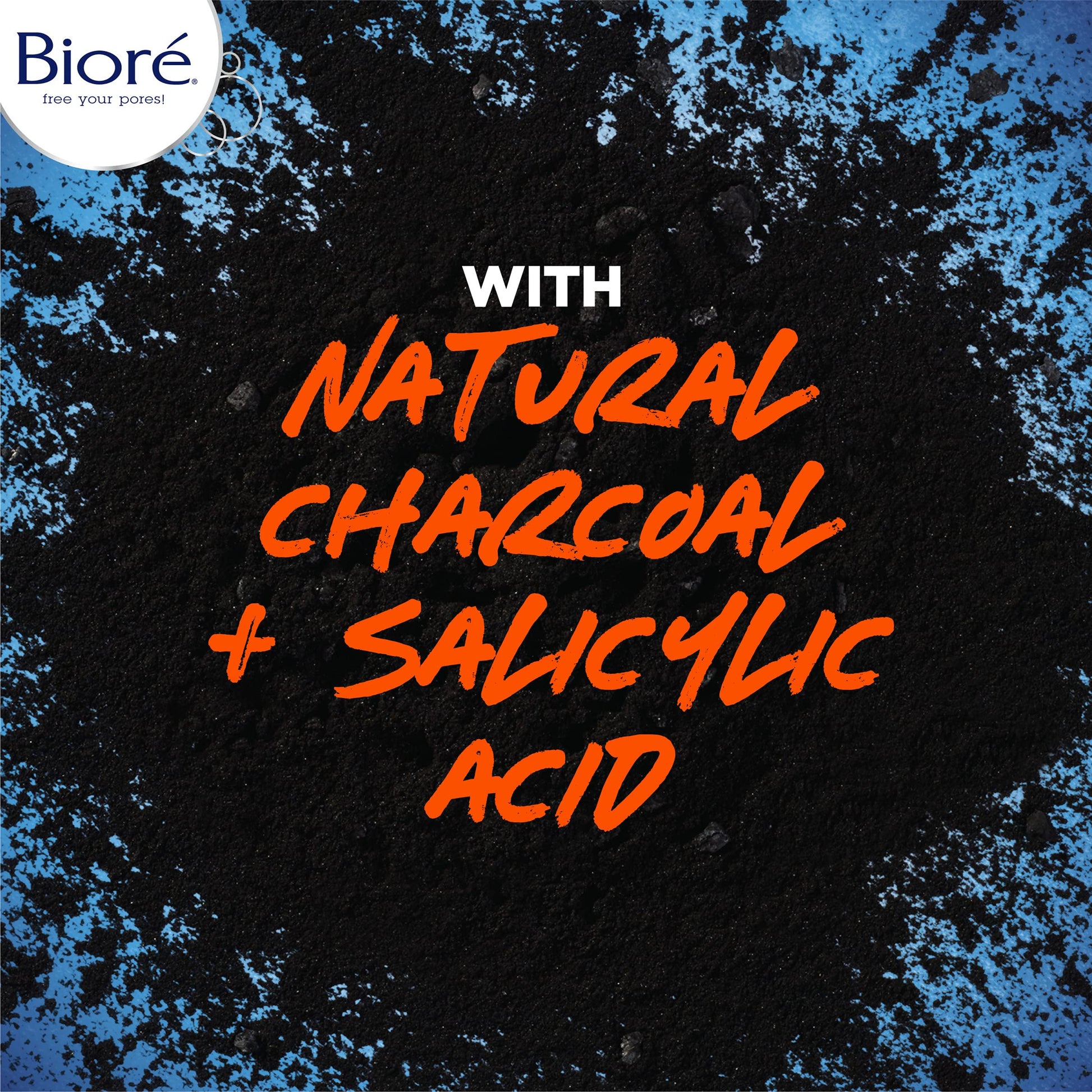 Bioré Charcoal Acne Face Scrub, with 1% Salicylic Acid and Natural Charcoal, Helps Prevent Biore