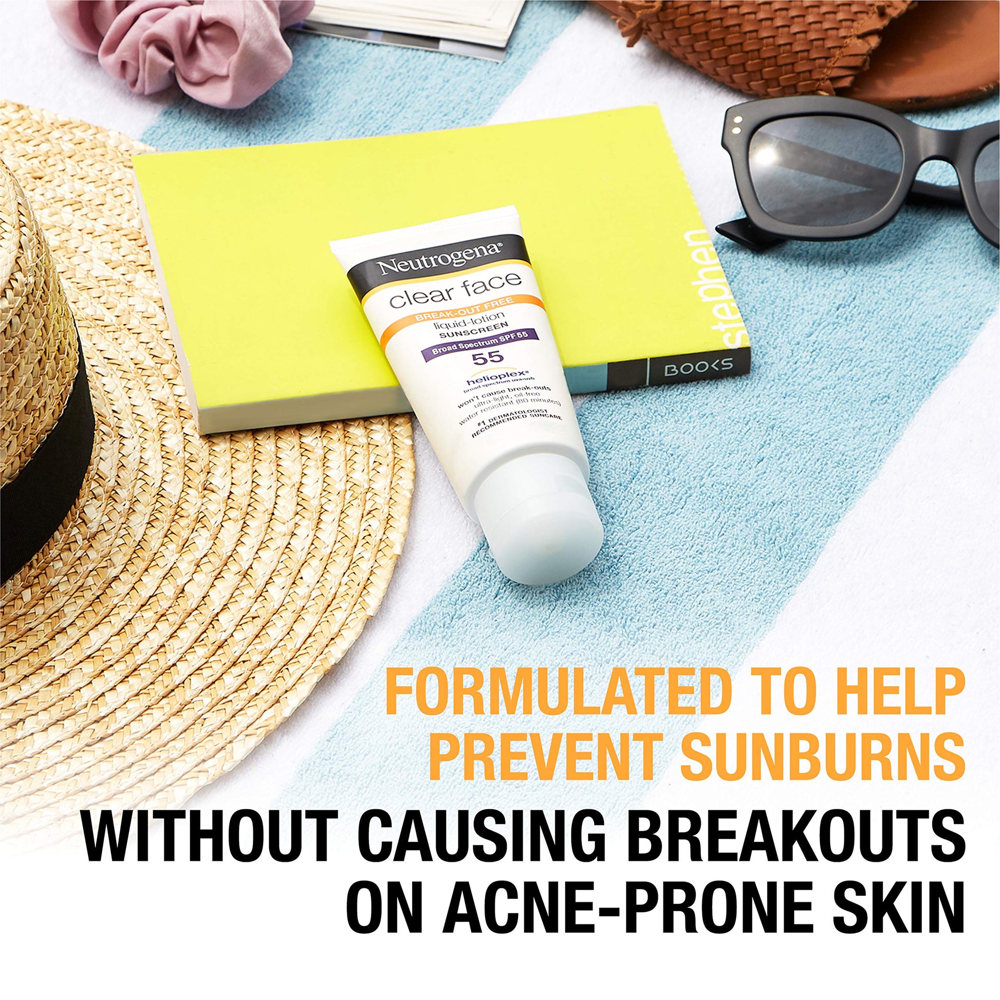 Neutrogena Clear Face Liquid Lotion Sunscreen for Acne-Prone Skin Neutrogena