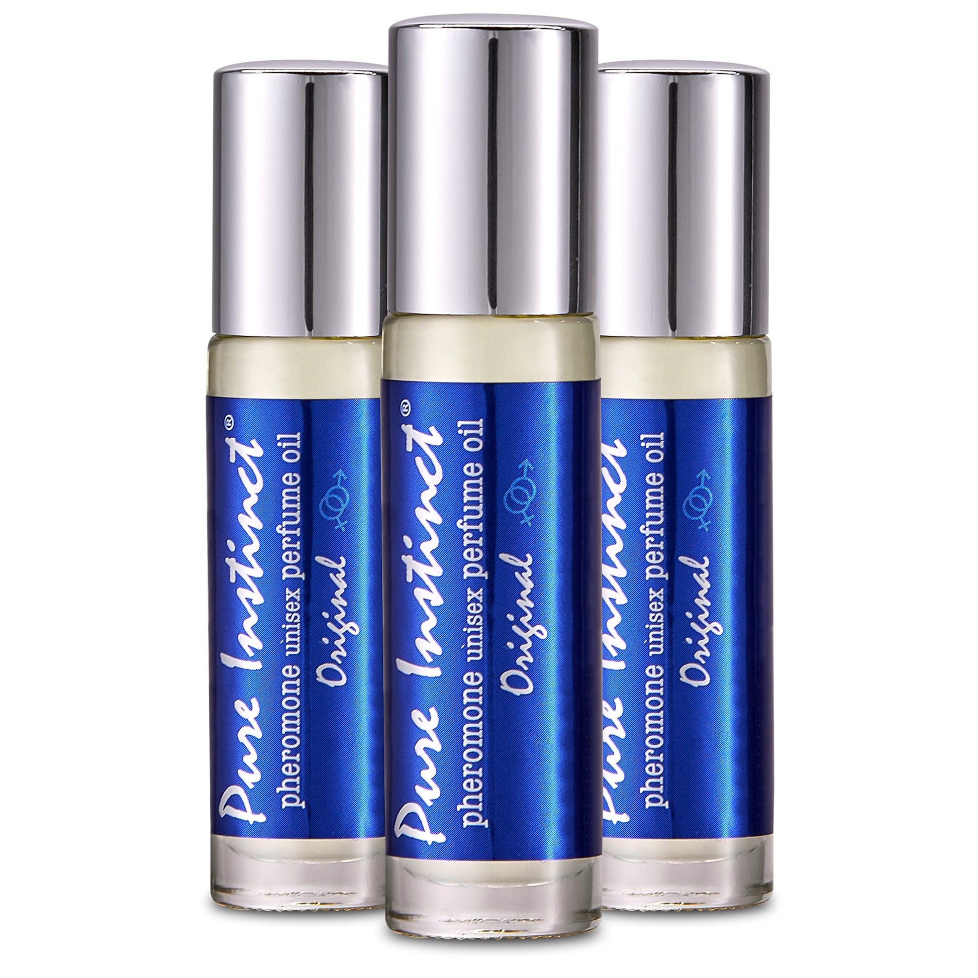 Pure Instinct Roll-On (3-Pack) - The Original Pheromone Infused Essential Oil Perfume 