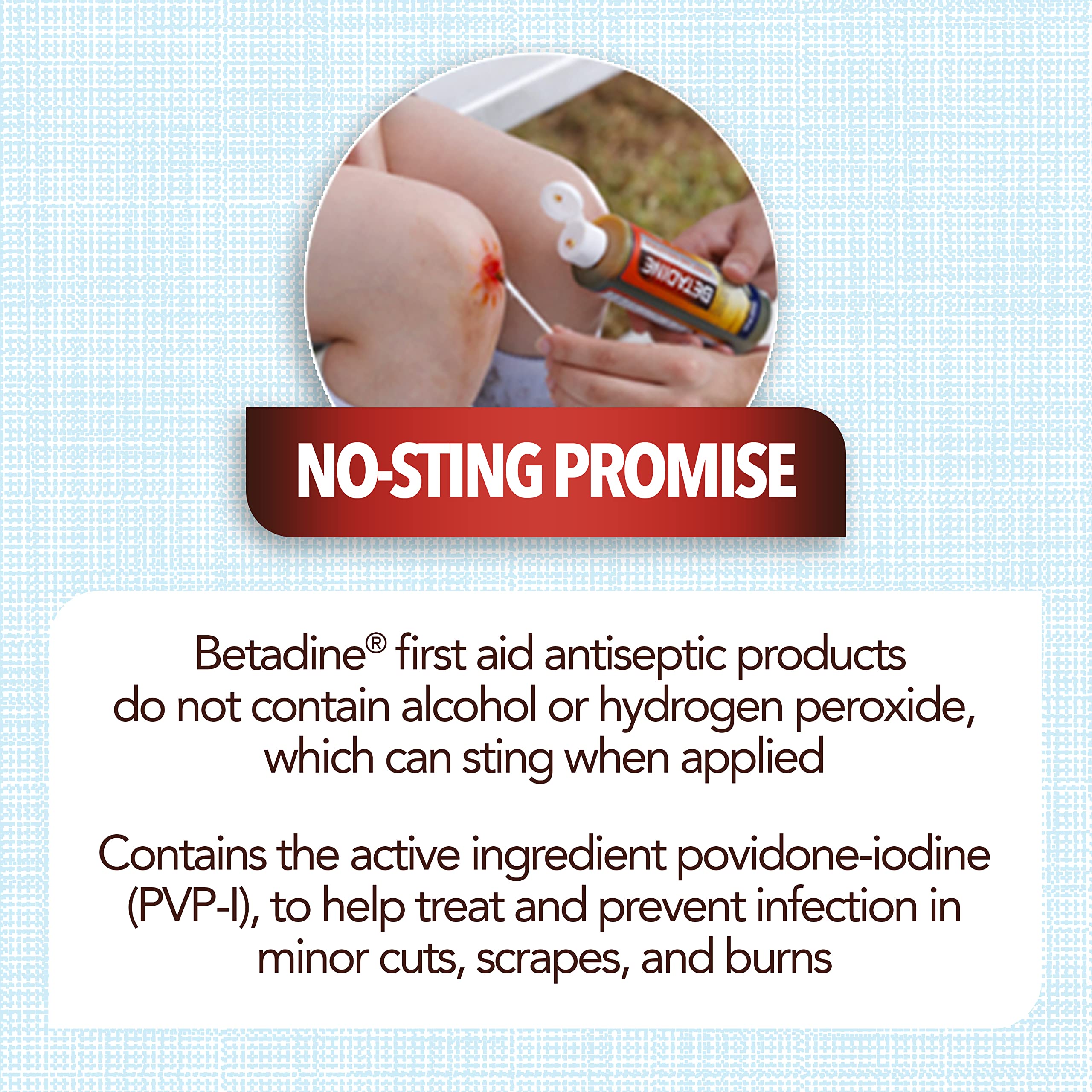 Betadine Antiseptic Liquid First Aid Solution, Povidone-iodine 10%, Infection Betadine