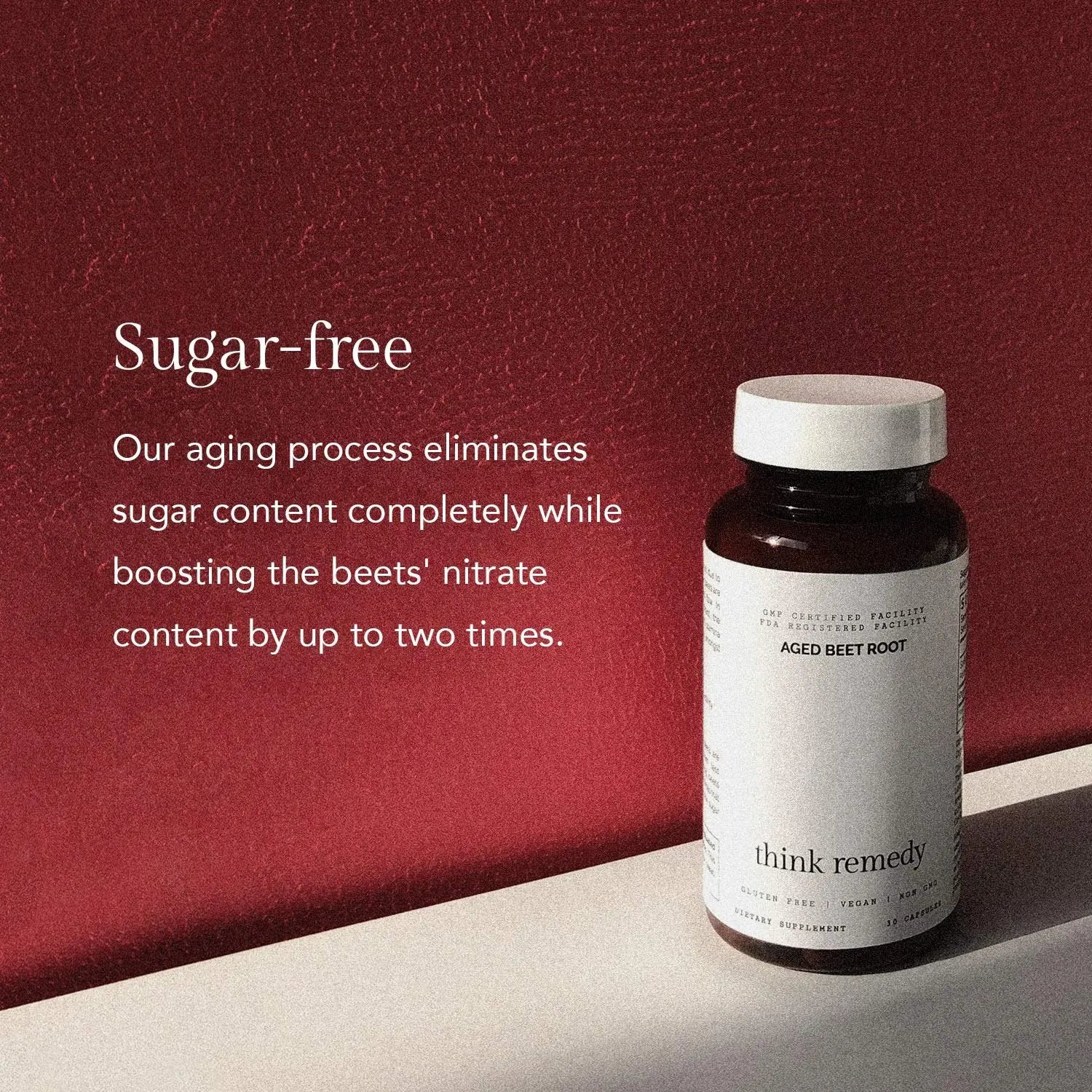 Think Remedy Aged Beet Root Capsules - Beet Pills for Stamina - Organic Beet Root Powder Think Remedy