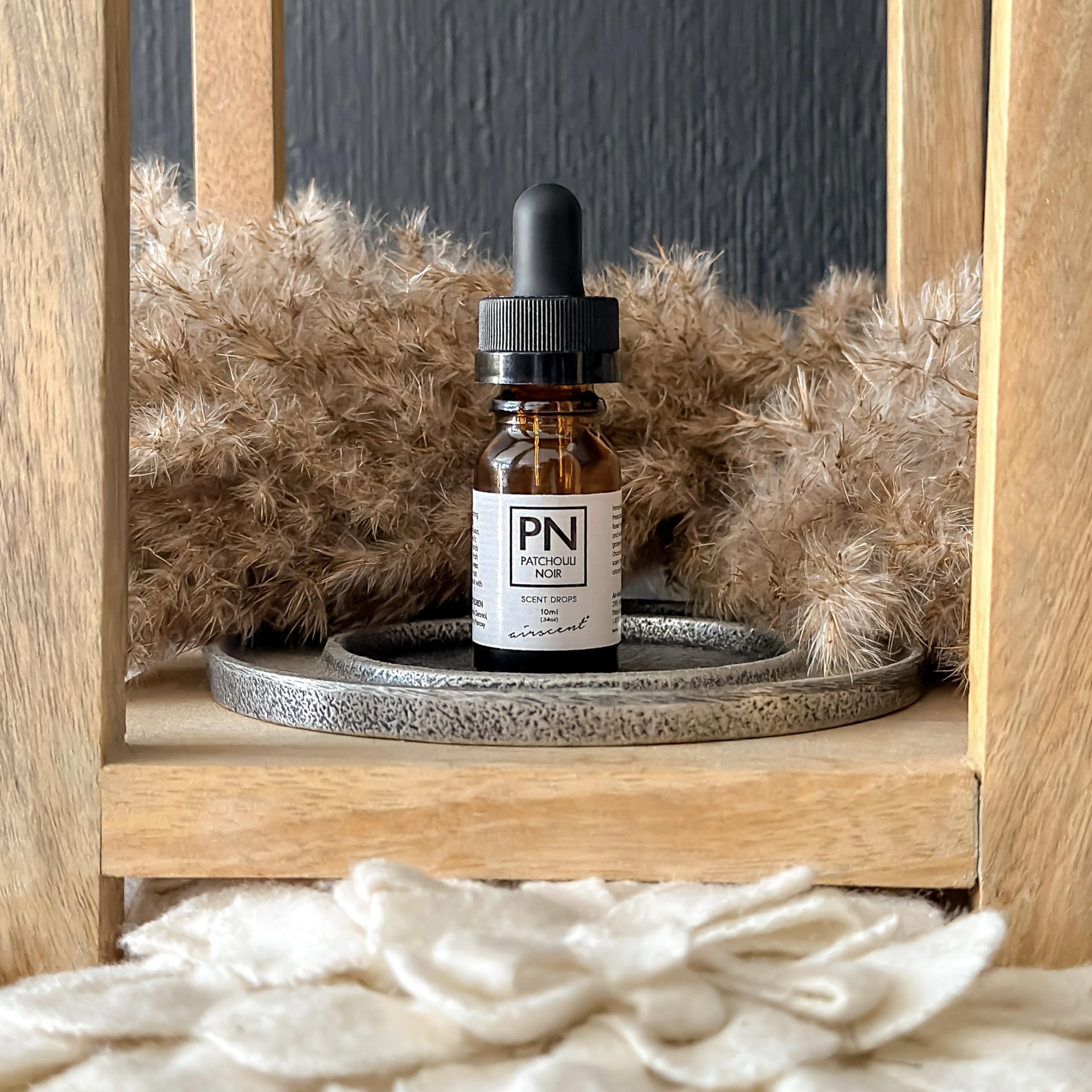 Patchouli Noir Diﬀuser Oil - Air-Scent Aroma and Essential Oil Blend - 10 Milliliter (.34 ﬂ oz) Air-Scent