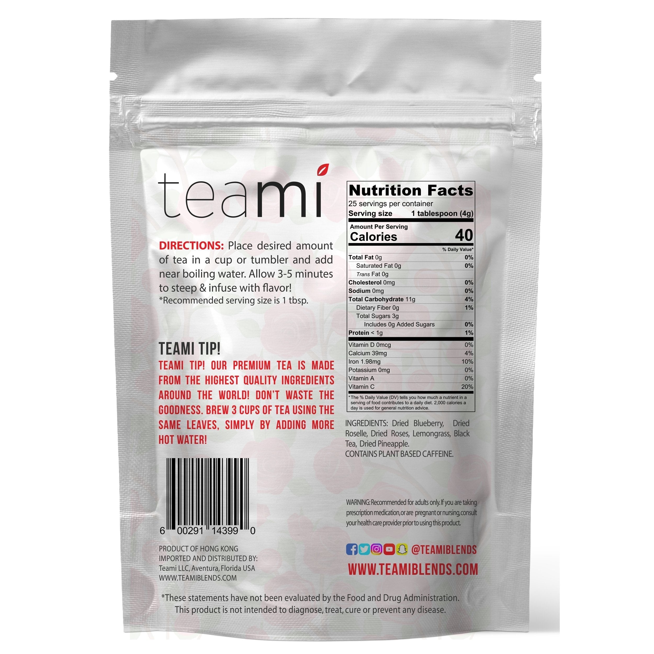 Teami Tea Collection (Bloom Rose Petal) Teami