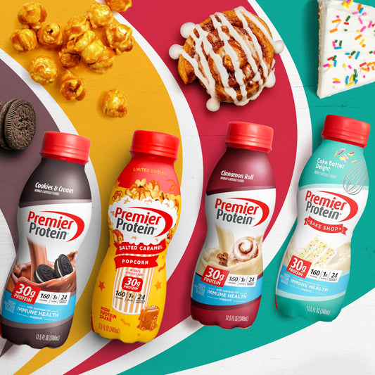 Premier Protein Shake Limited Edition Salted Caramel Popcorn, 30g 1g Sugar 24 Vitamins