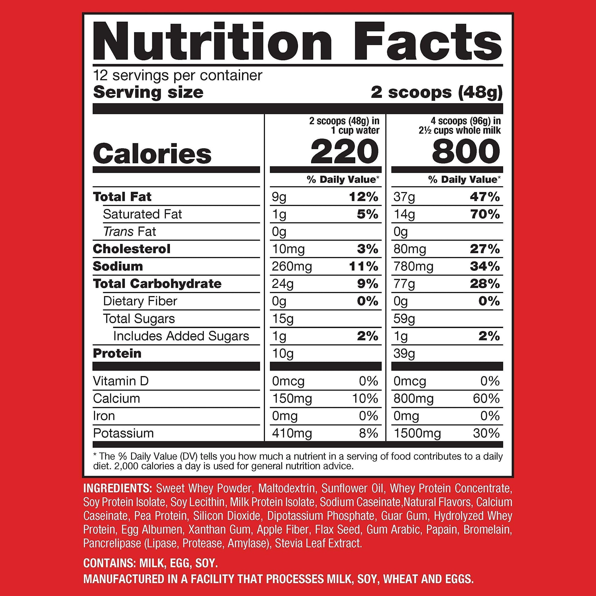 Naturade Weight Gain Instant Nutrition Drink Mix, Vanilla ,20.3 Ounce Naturade