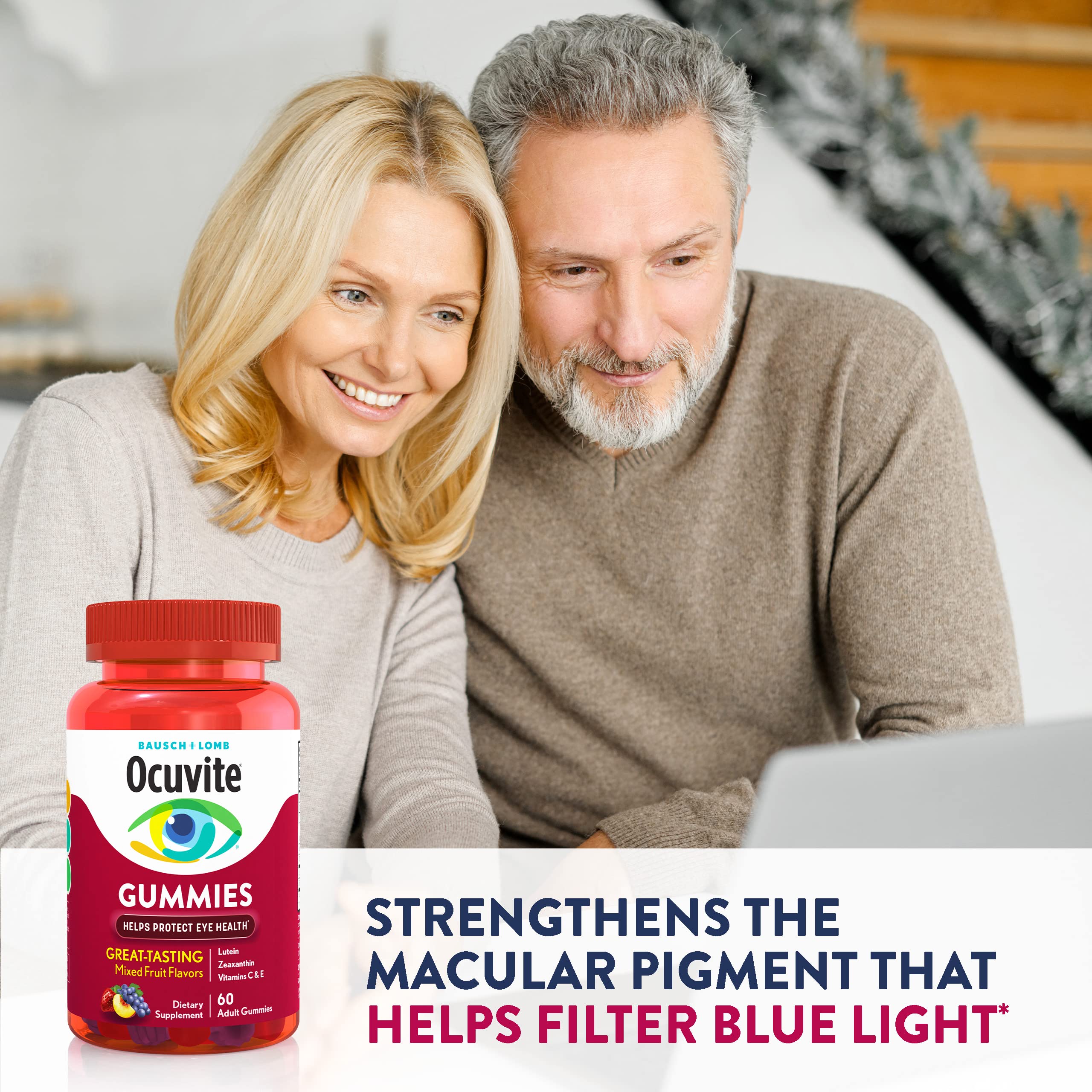Ocuvite Vitamin & Mineral Supplement for Eye Health Adult Gummies Ocuvite
