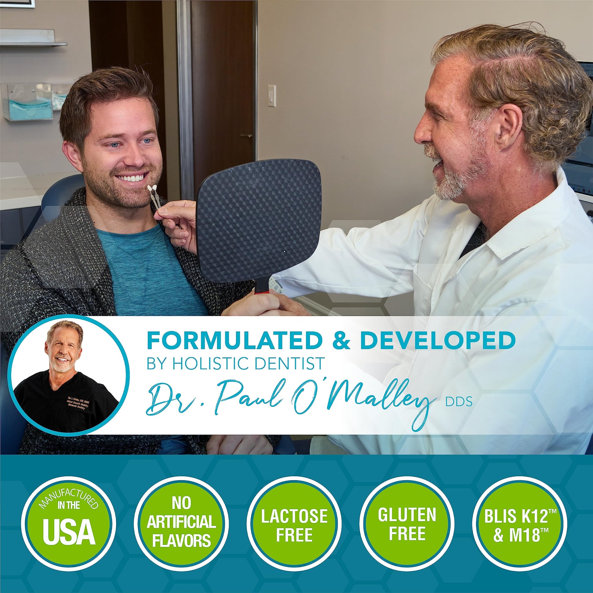 Oral Probiotics for Mouth Bad Breath Treatment for Adults: Dentist Formulated Advanced Great Oral Health