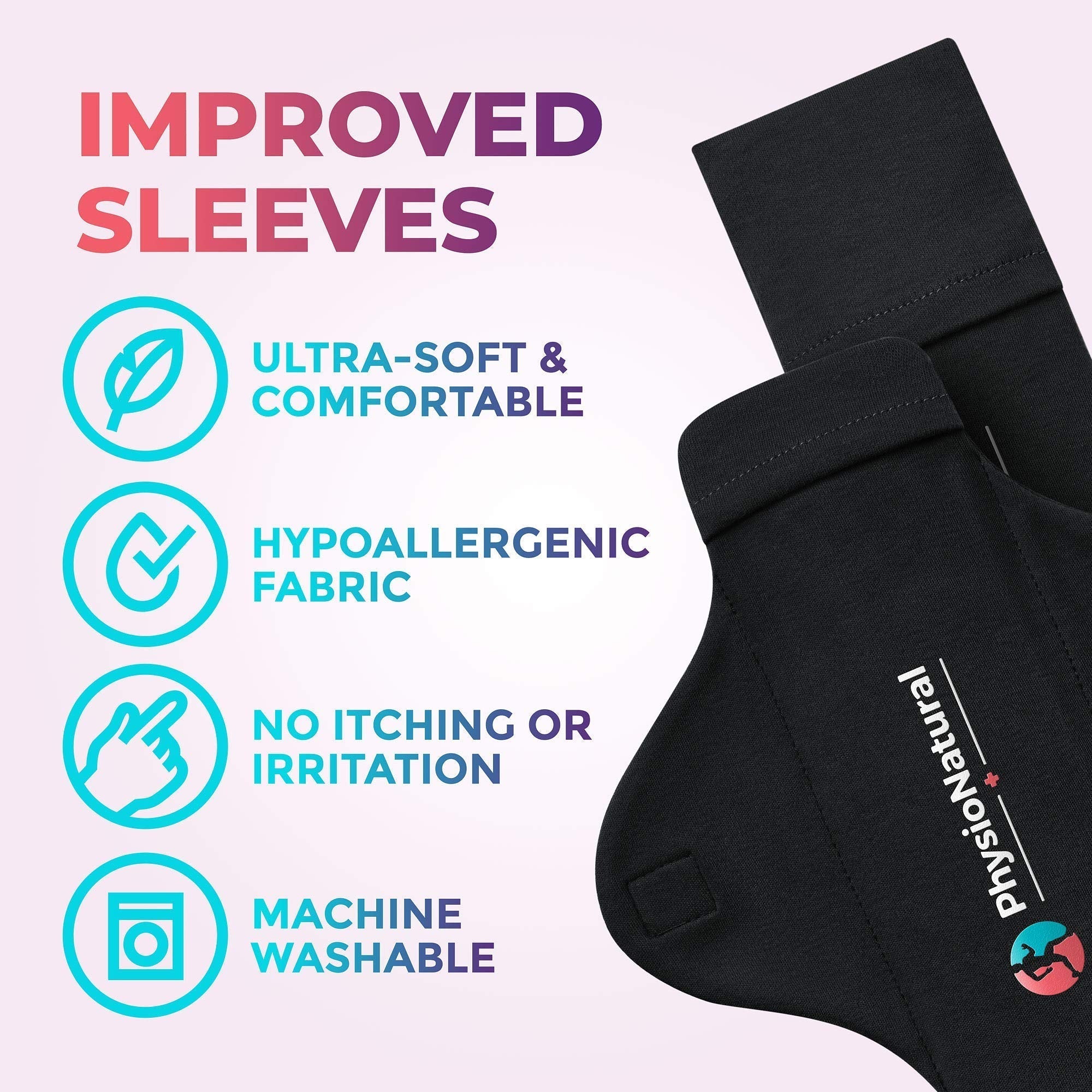 Reusable Perineal Ice Packs with Washable Sleeves – for Hemorrhoids, Postpartum Vaginal Pain PhysioNatural