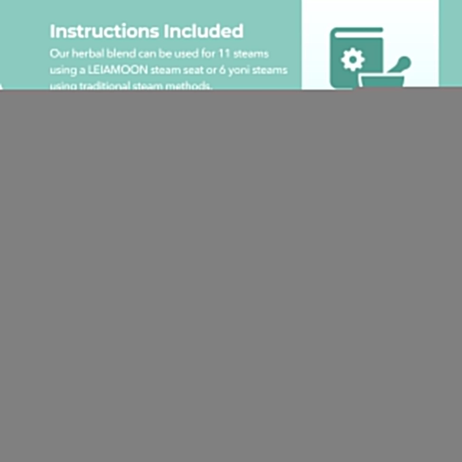 Leiamoon - Vaginal Steam Herbs Blends V Steam Kit for Cleansing, Regulating, and Balancing Leiamoon