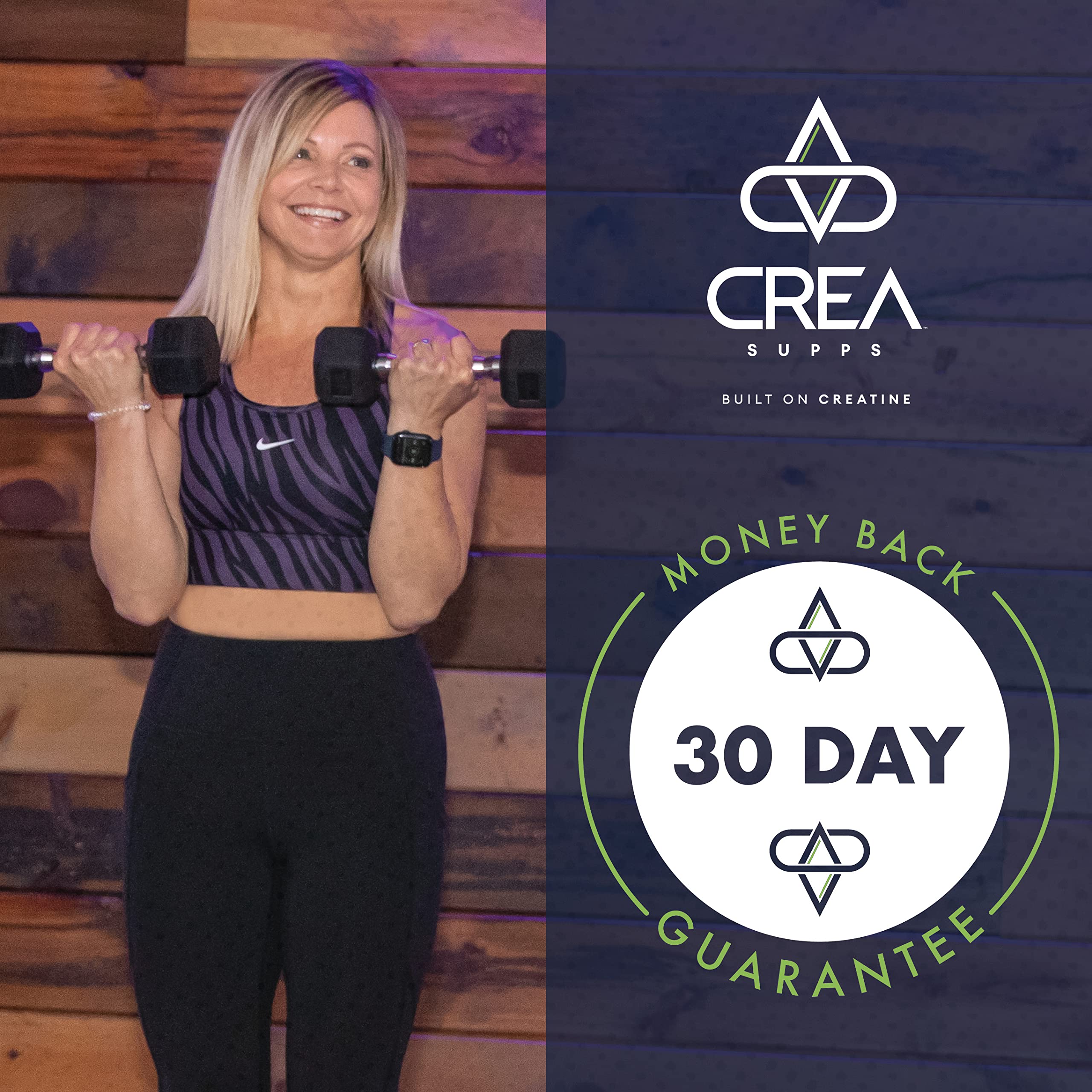 CREA SUPPS Premium Creapure Creatine Monohydrate Powder | Pure, Vegan, Keto CREA SUPPS