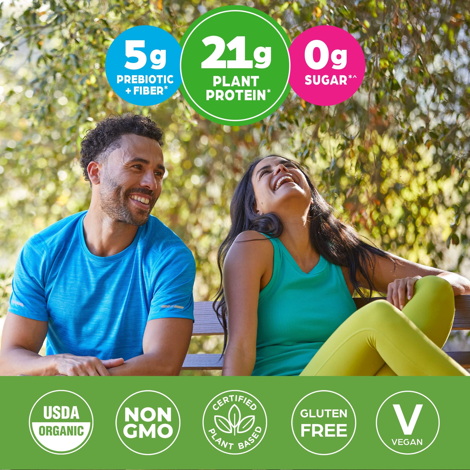 Orgain Organic Vegan Protein Powder, Vanilla Bean - 21g Plant Based Protein, Gluten Free Orgain
