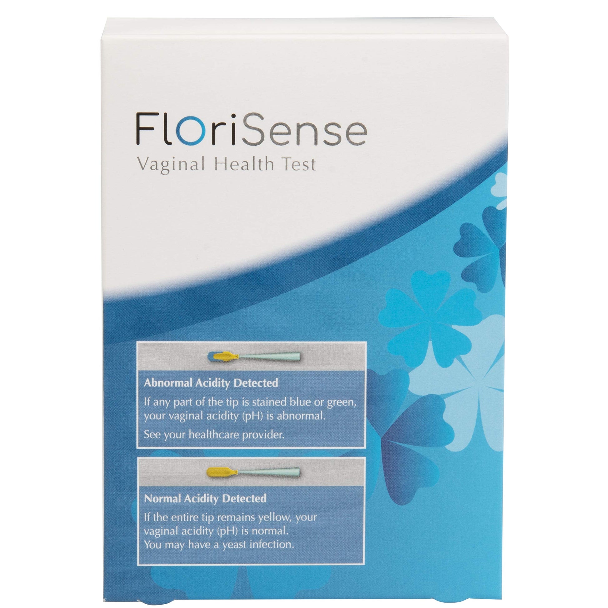 FloriSense Vaginal Health pH Test Kit - OTC Vaginal Acidity Test - Bacterial Vaginosis and Yeast Infections - 2 Swabs, Detect Feminine Imbalance - Before You Treat, Easy to Read Results in Seconds FloriSense