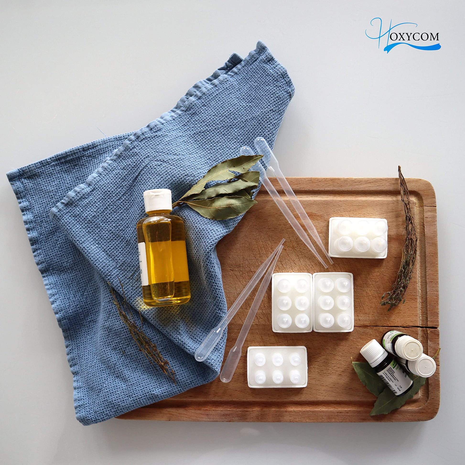 Suppository Molds Kit - Made in France, 3 Sizes (1ml, 2ml, 3ml), Reusable Suppositories Mold - 4 Trays Hoxycom