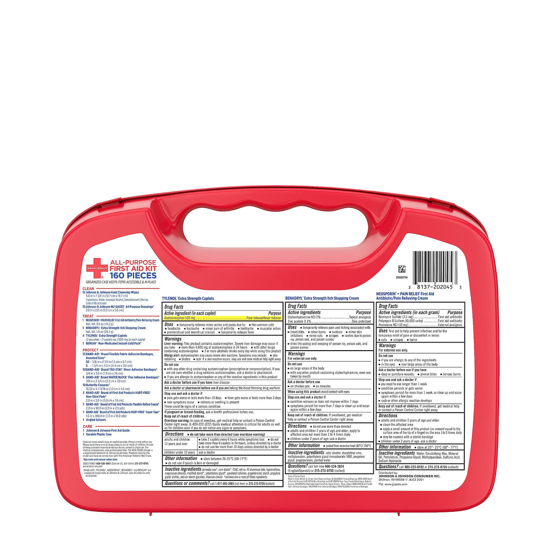 Johnson & Johnson All-Purpose Portable Compact First Aid Kit for Minor Cut Johnson & Johnson