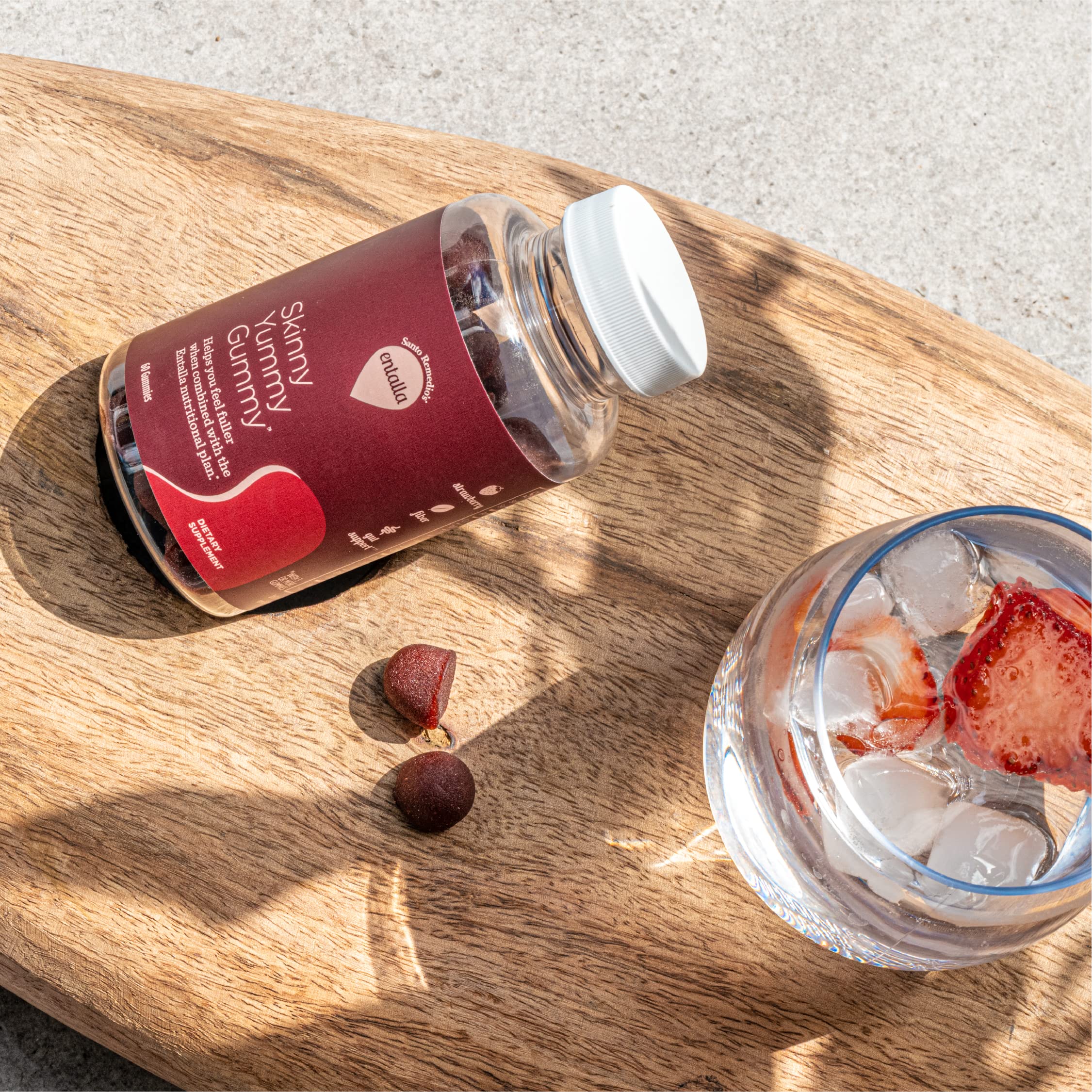 Santo Remedio, Entalla, Skinny Yummy Gummy, Nutritional Supplement, Gummy Fiber for Digestive Gut Support Santo Remedio