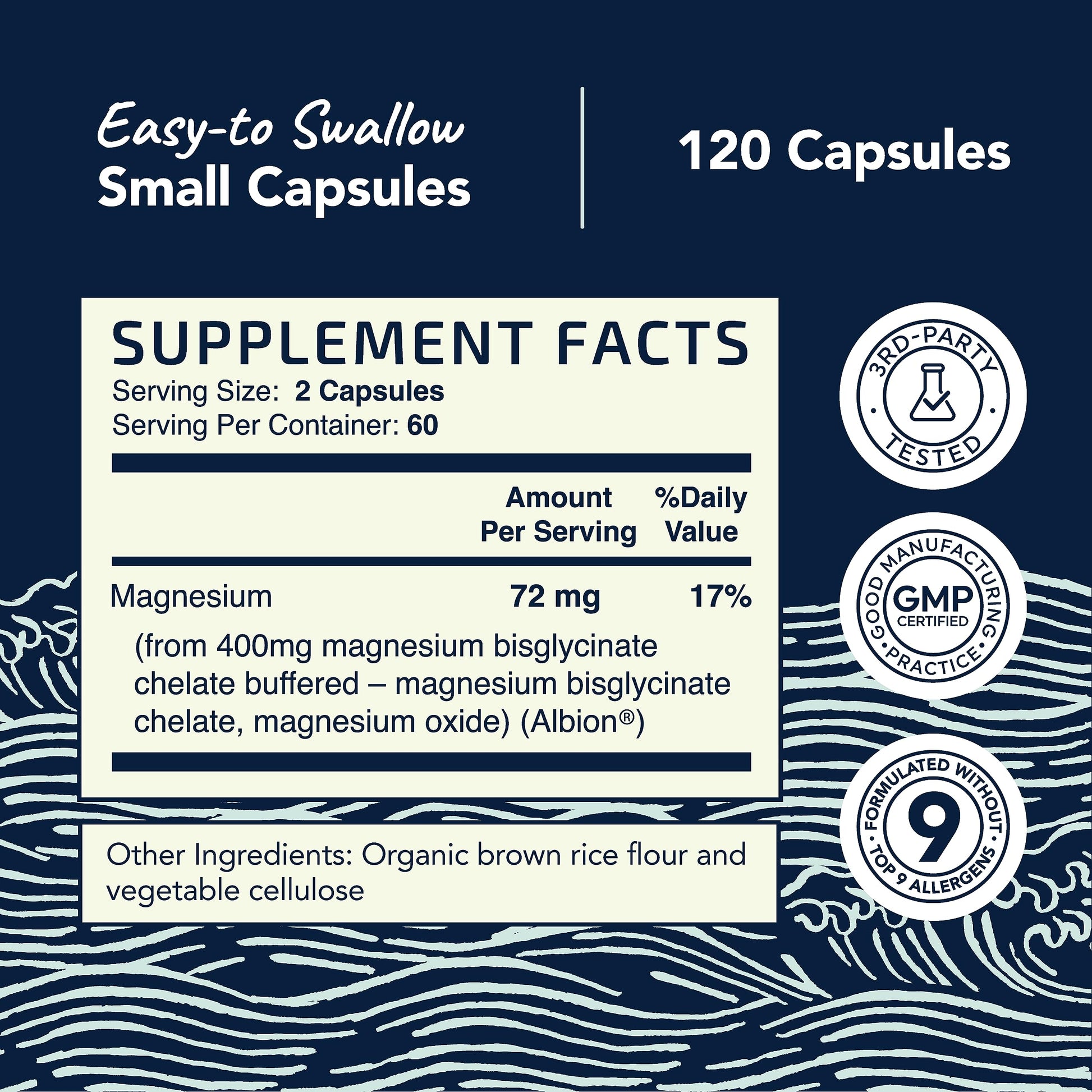 Magnesium Bisglycinate 400mg | Chelated Bisglycinate for Muscle Relaxation, Bones Nobi Nutrition