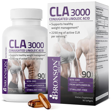 Bronson CLA 3000 Extra High Potency Supports Healthy Weight Managem