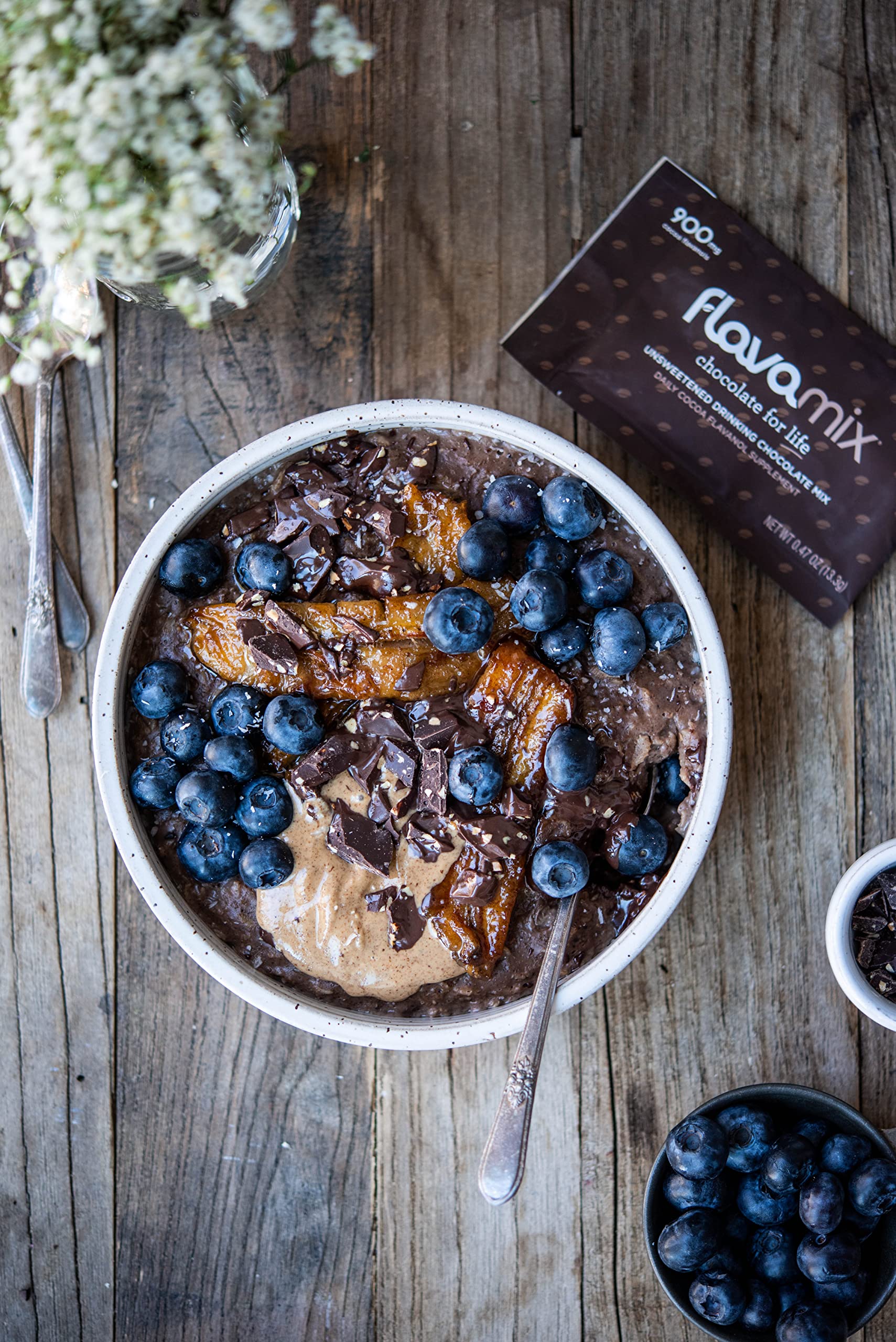 FlavaMix Performance Cocoa Powder | 900mg of Cocoa Flavanols | Promotes Heart & Brain FlavaNaturals