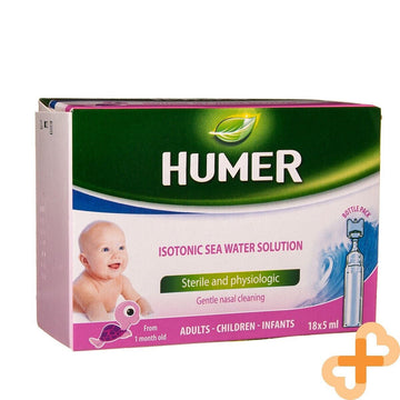 HUMER Infant Isotonic Sea Water Solution For Baby 5ml x 18 Doses Stuffy Humer